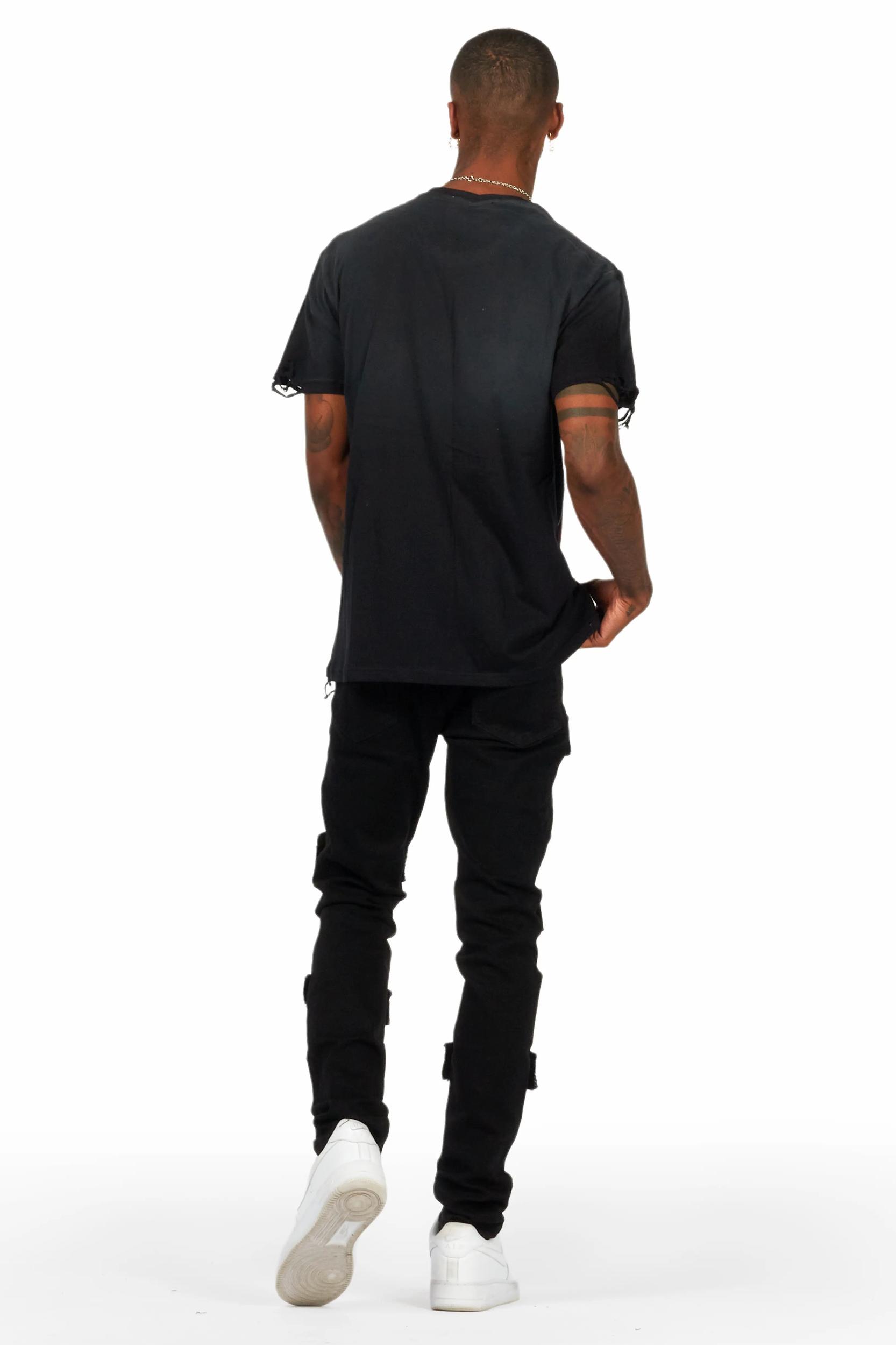 Petrus Black Slim Fit Jean Male Product Image