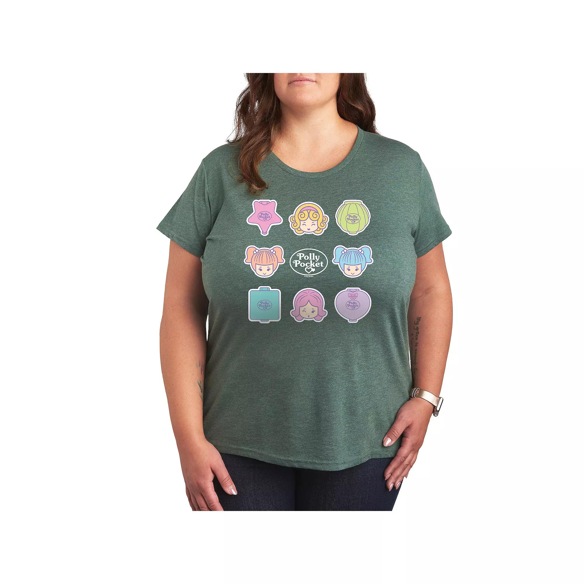 Plus Polly Pocket Grid Graphic Tee, Women's,  Product Image