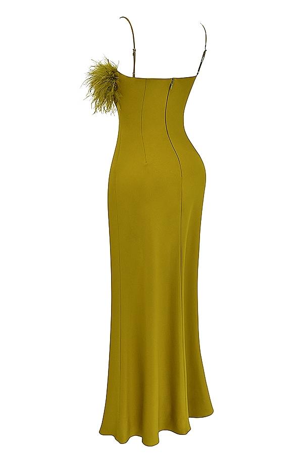 Renee  chartreuse maxi dress Product Image