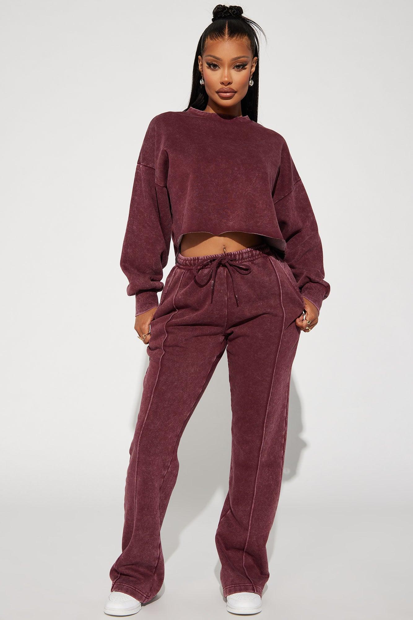 Chill Out Lounge Sweatshirt - Burgundy Product Image
