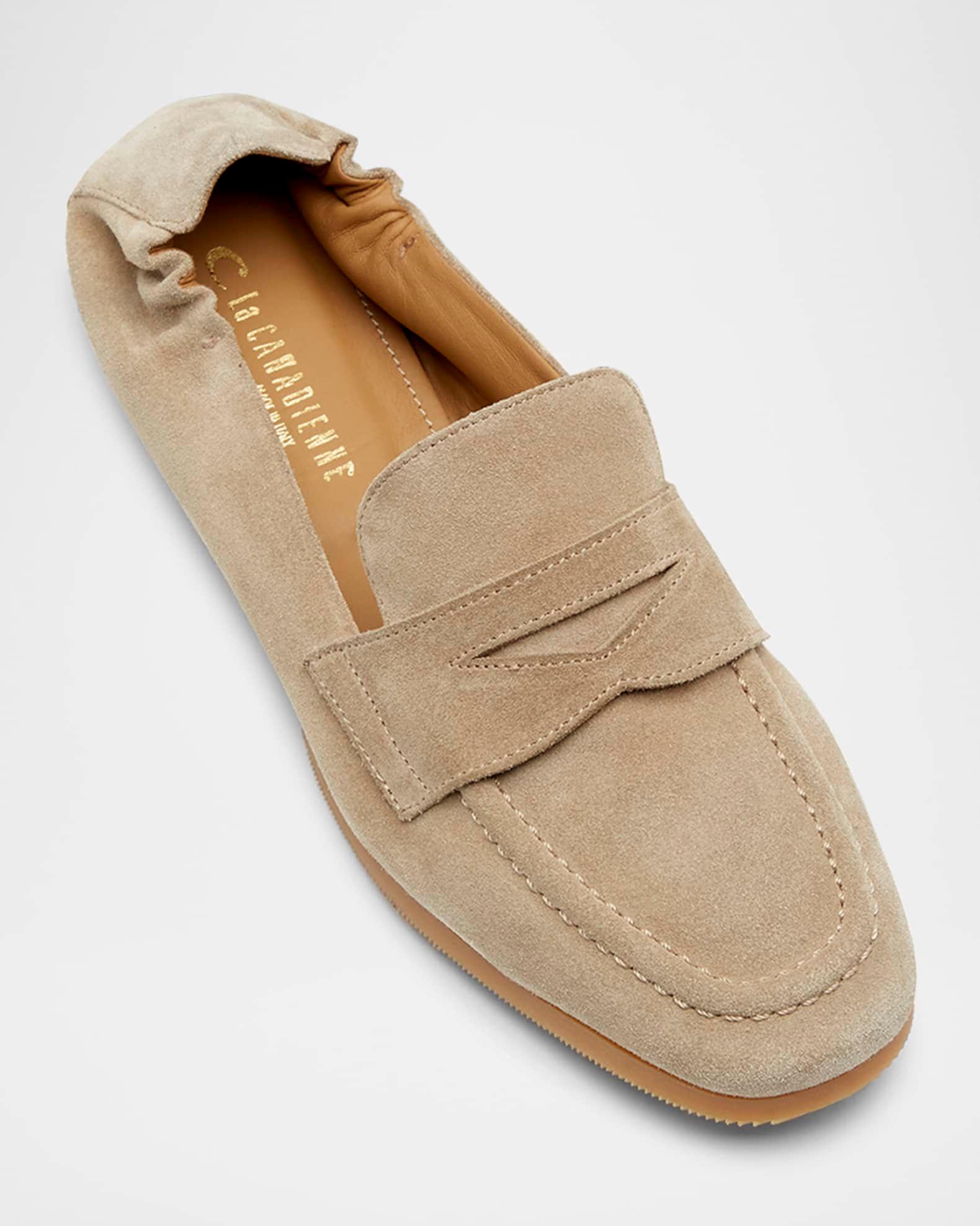 Kitson Suede Penny Loafers Product Image