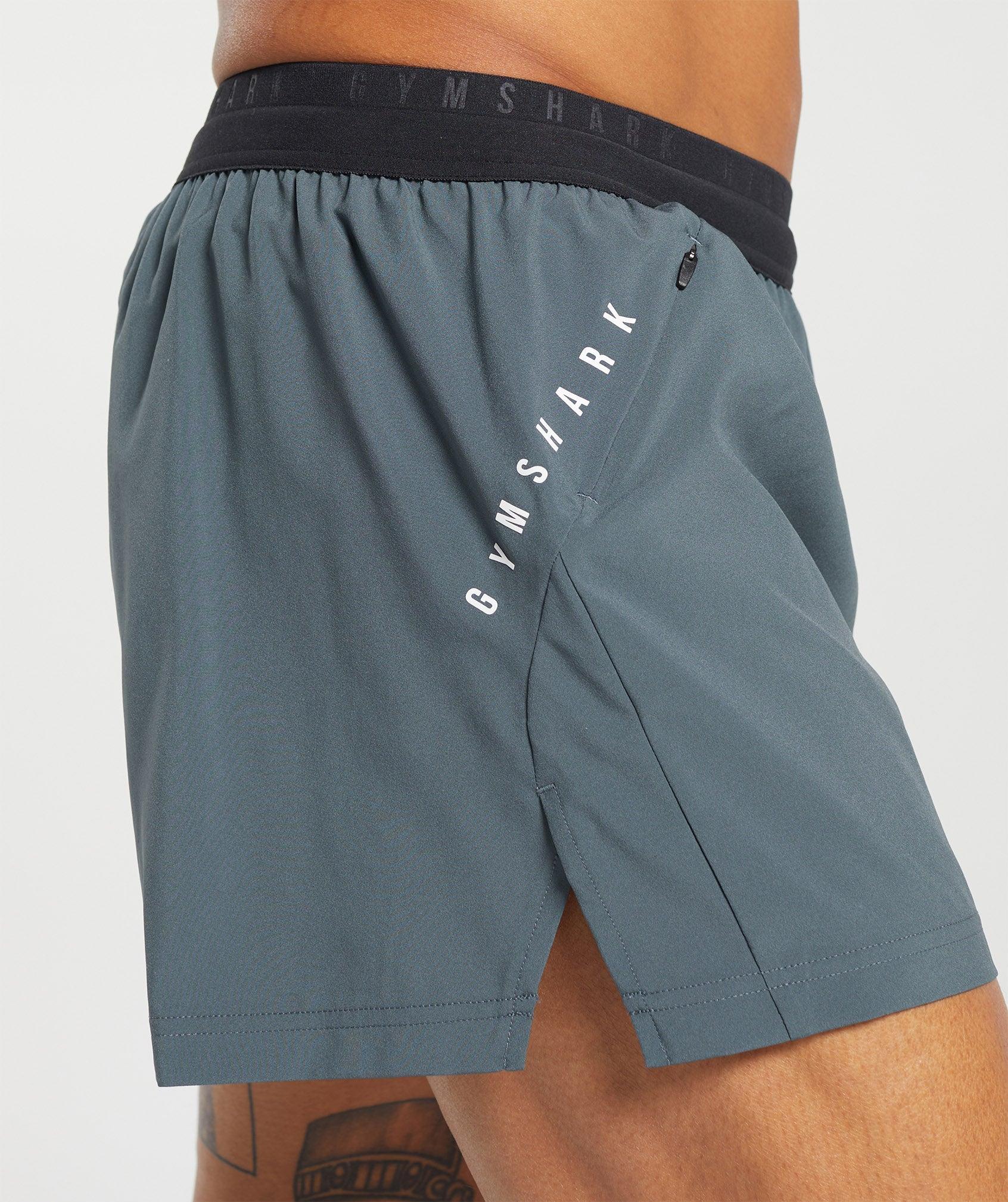 Gymshark Sport Run 3" Shorts - Titanium Blue Male Product Image