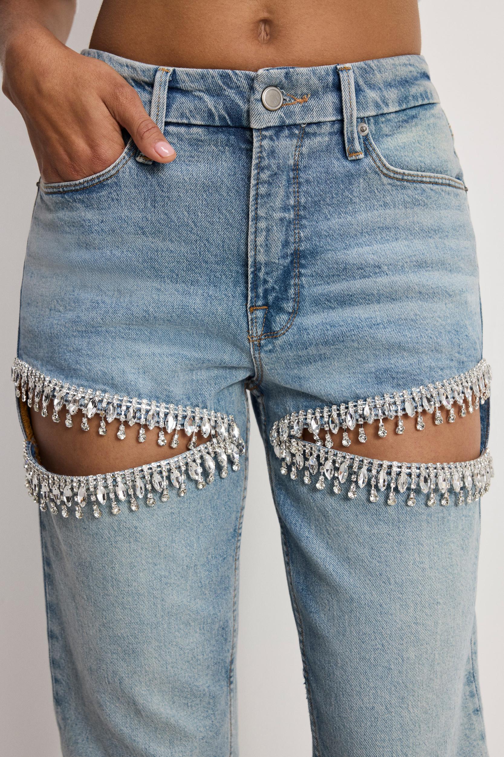 GOOD ICON STRAIGHT DIAMOND JEANS | INDIGO357 Product Image