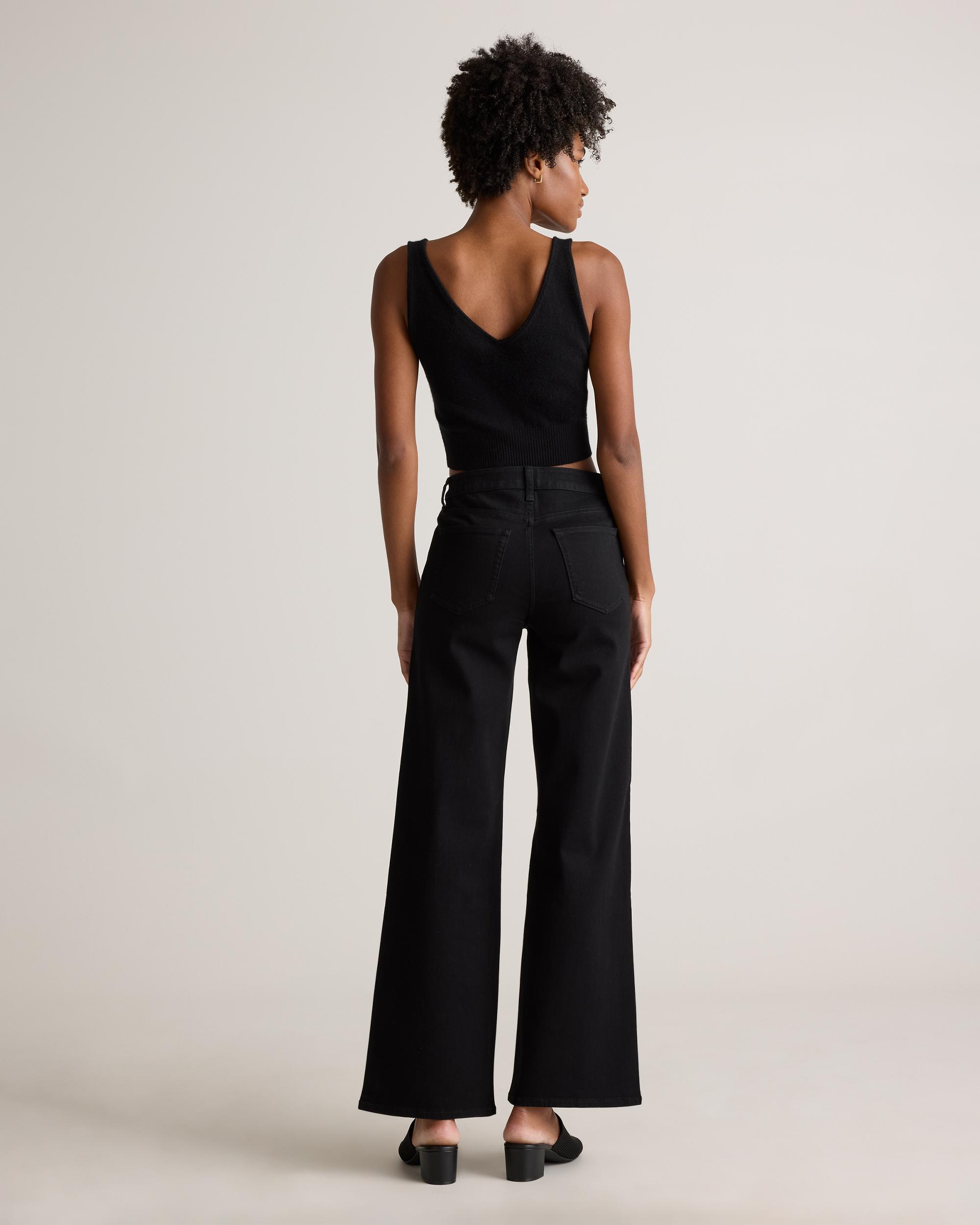 Quince | Women's Bella Stretch Wide Leg Jeans Organic Cotton Product Image