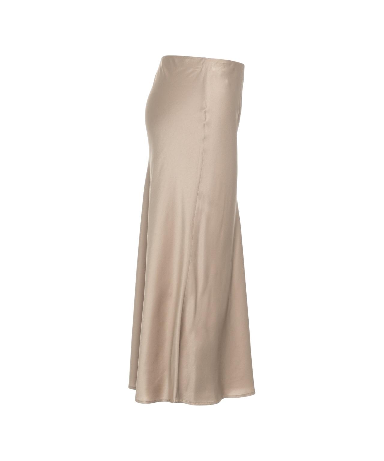 Satin midi skirt Product Image