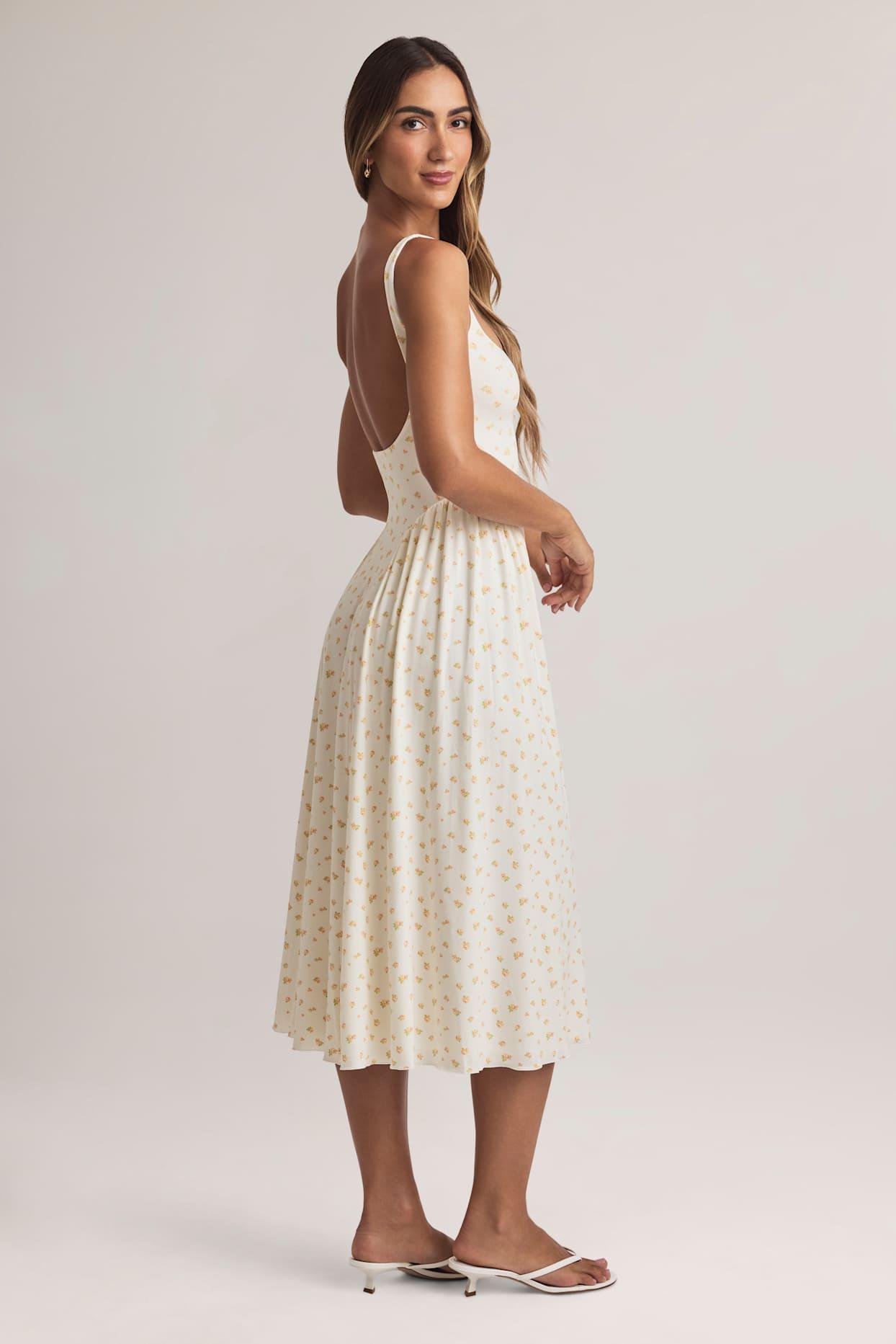 Modal A-Line Midaxi Dress in Floral Print Product Image