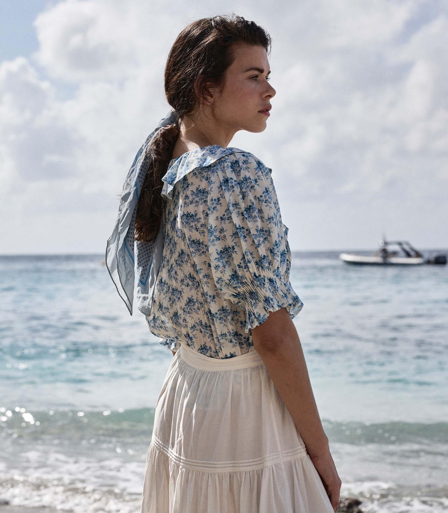 HENRI TOP -- BLEU ROSIER FLORAL Product Image