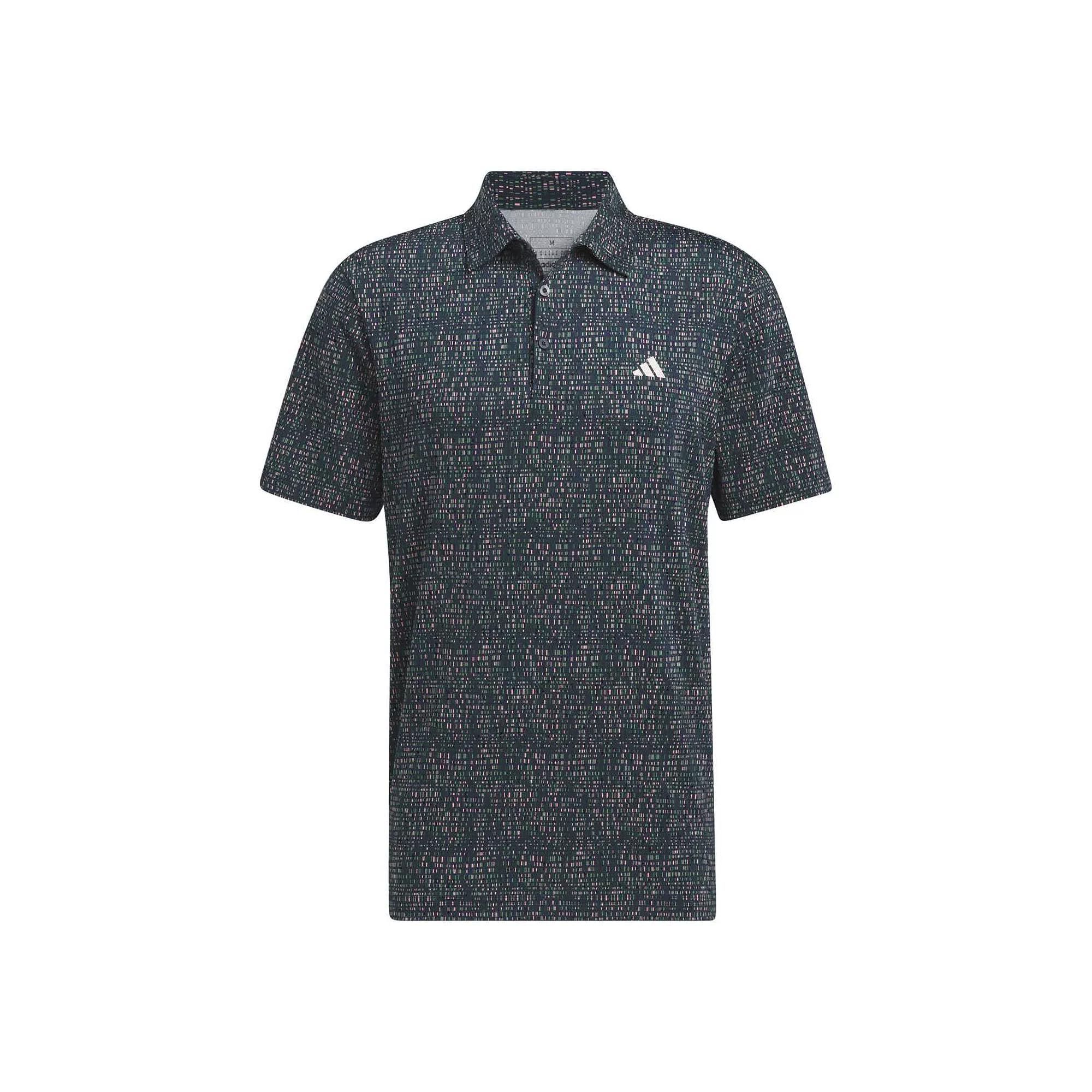 Men's adidas Ultimate365 Power Grid Print Polo Shirt, Size: Medium, Blue Product Image