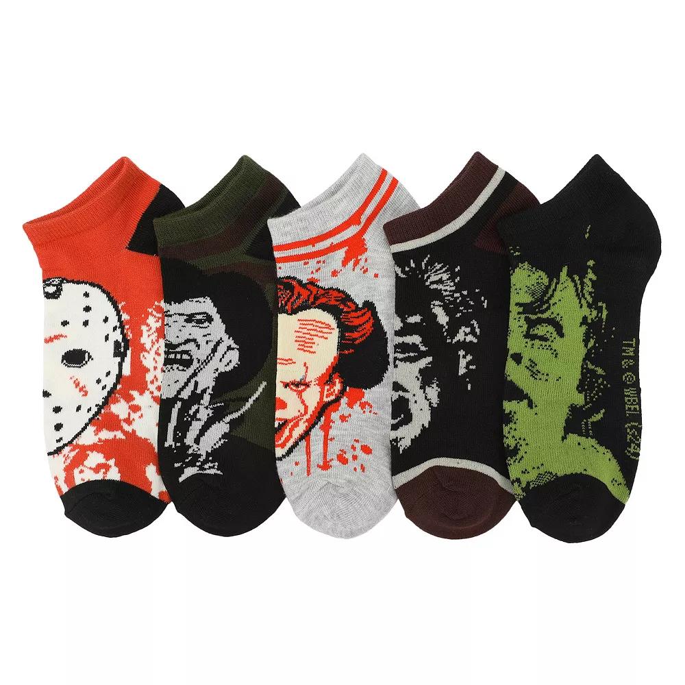 Women's Warner Brothers Horror Villains Ankle Socks 5-Pack, Size: 5-10, Wb Horror Product Image