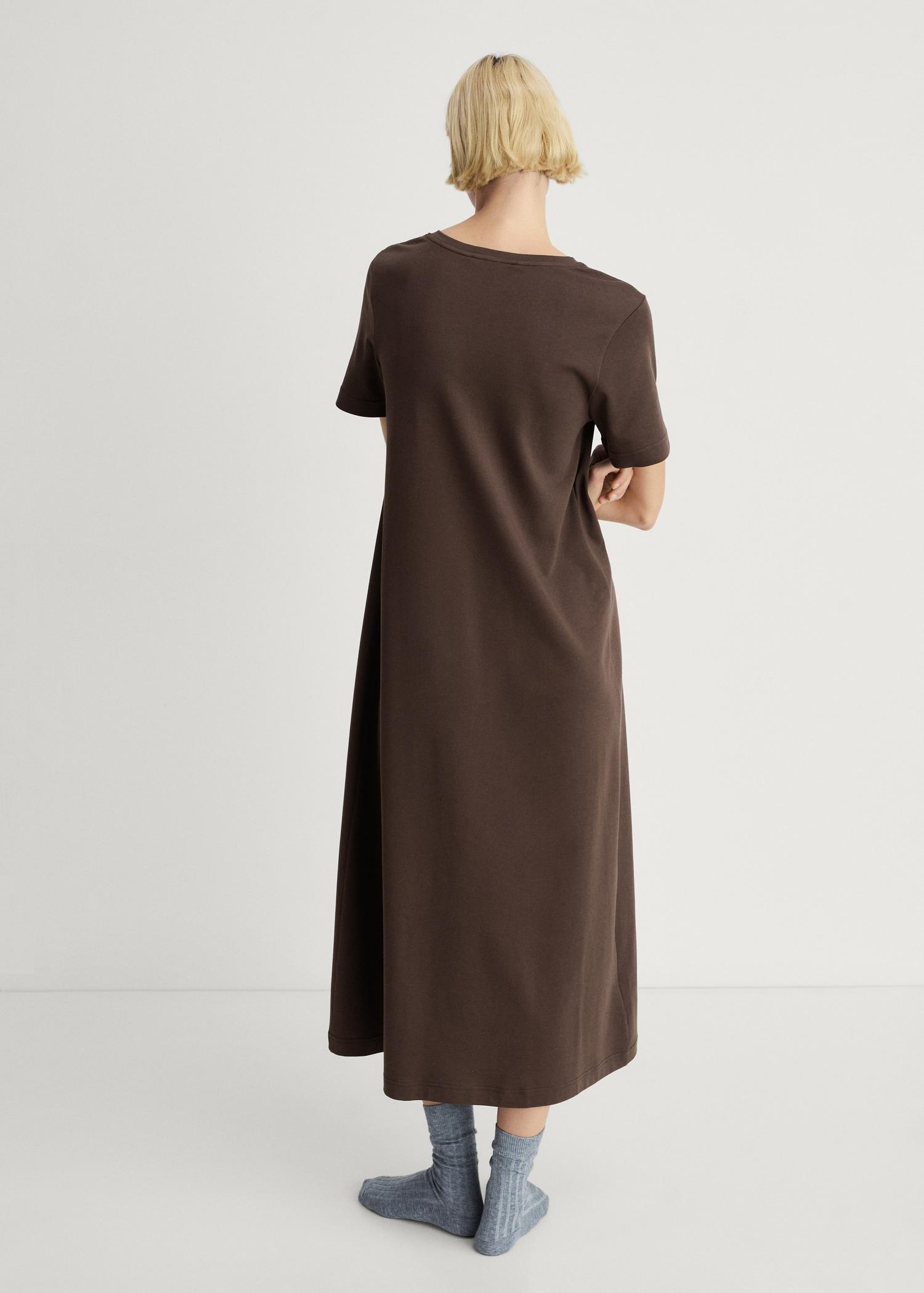 Plain cotton nightgown - Women | MANGO USA Product Image