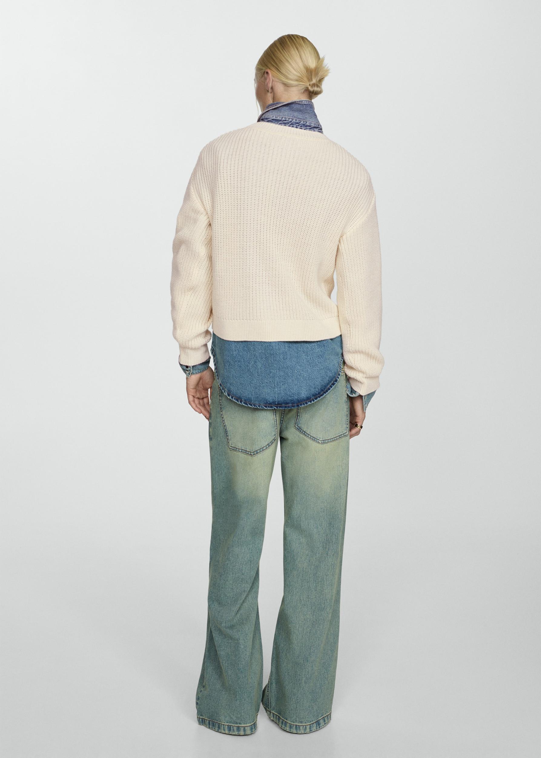 Pearl chunky-knit sweater - Women | MANGO USA Product Image