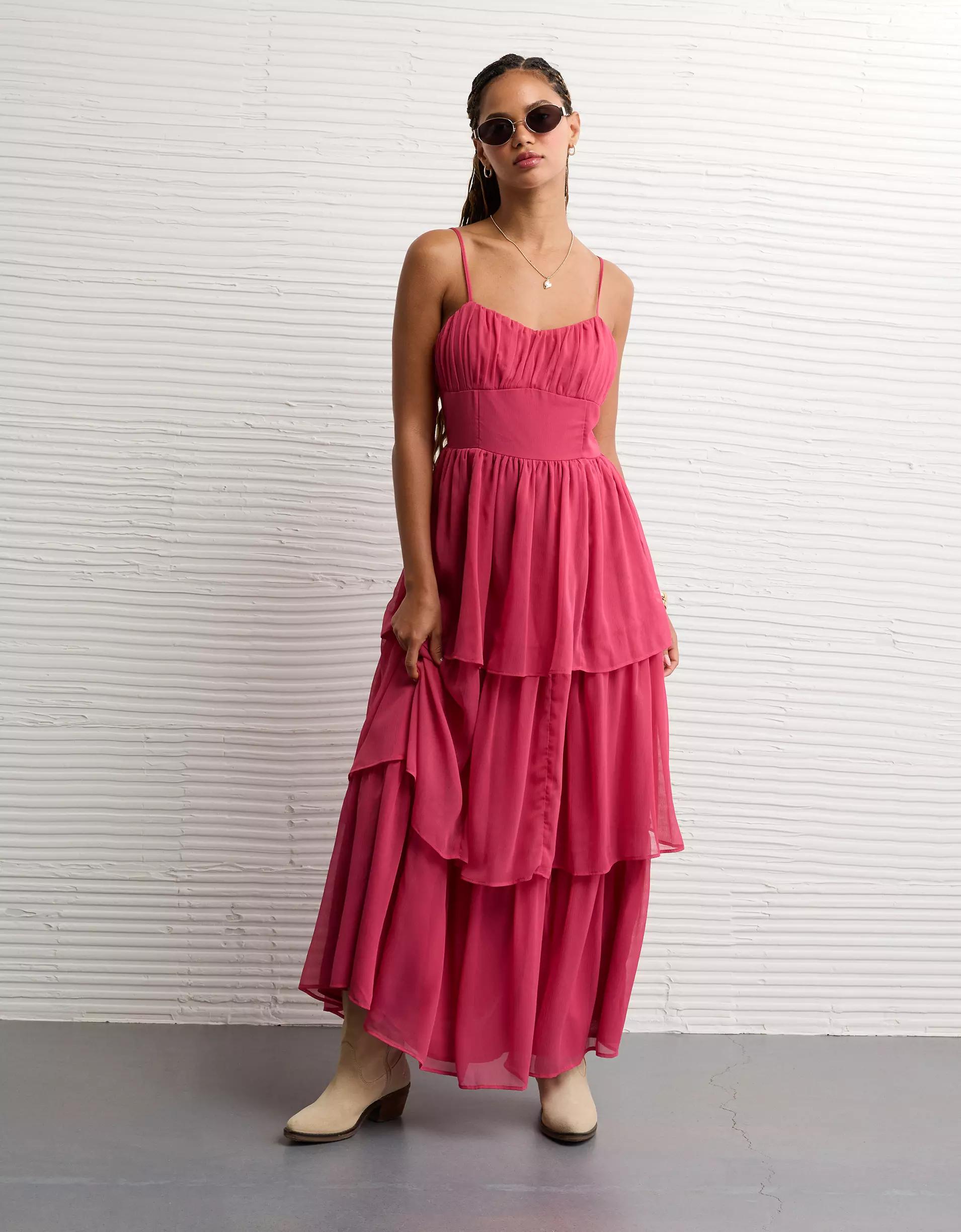 AE Sweetheart Tiered Maxi Dress Women's Product Image