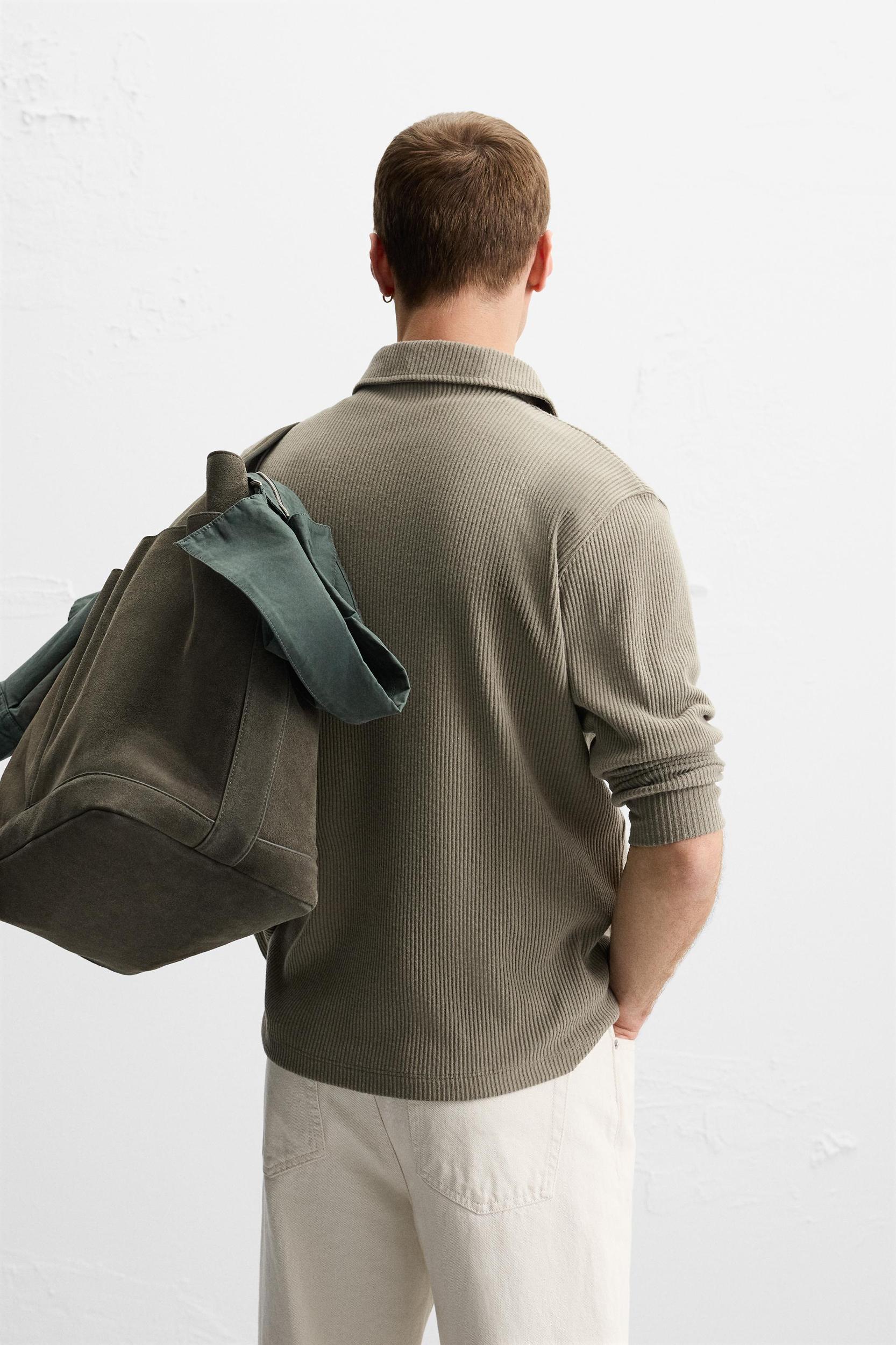 TEXTURED RIBBED POLO Product Image