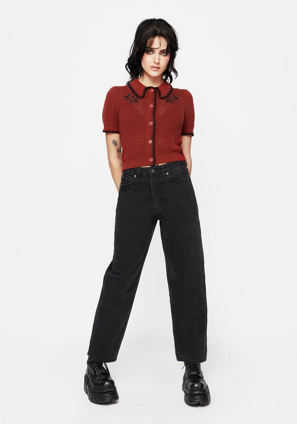 Malevolence Denim Barrel Leg Jeans Product Image