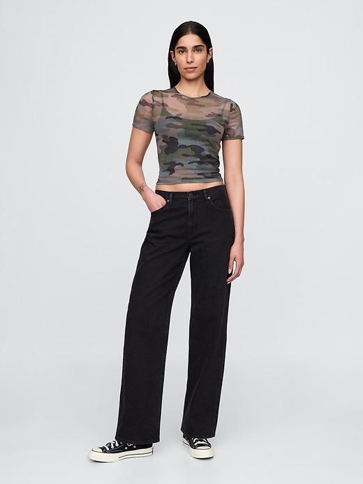 Mesh Crop T-Shirt Product Image