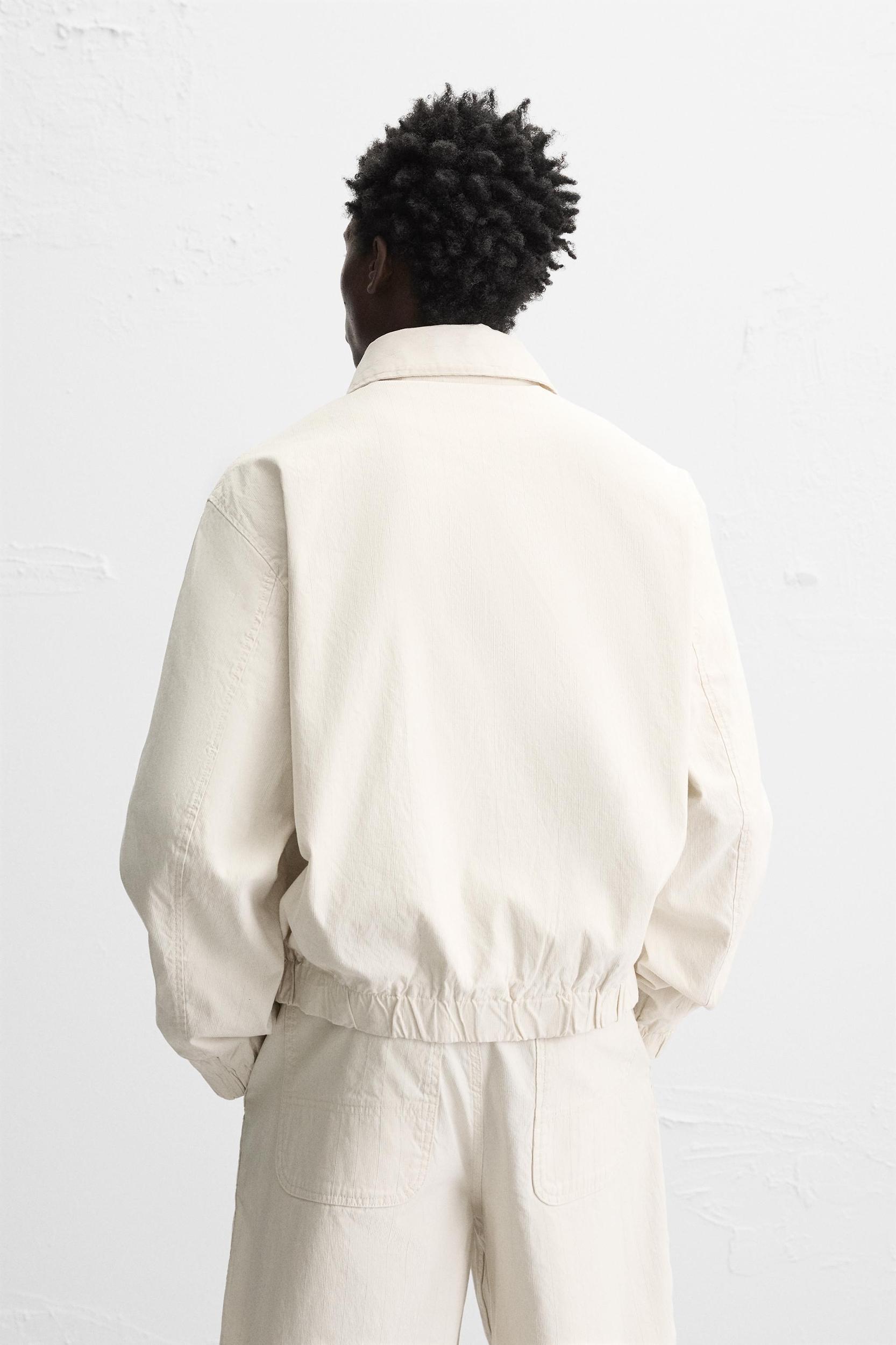 STRIPED TEXTURED JACKET Product Image