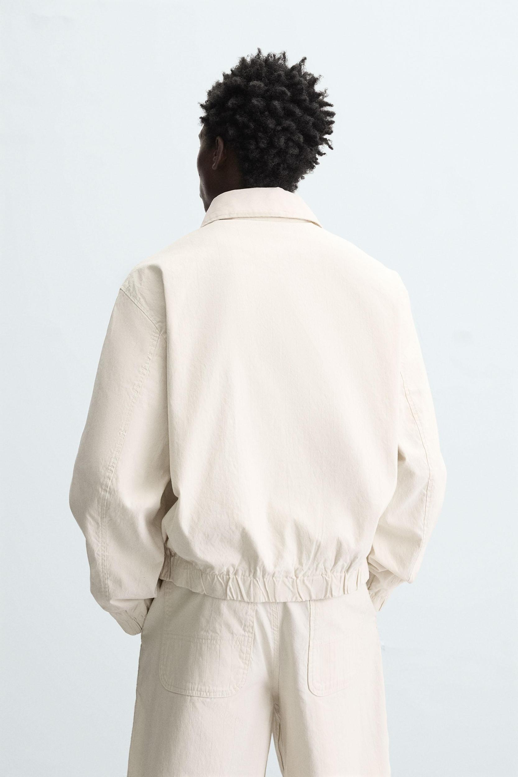 STRIPED TEXTURED JACKET Product Image