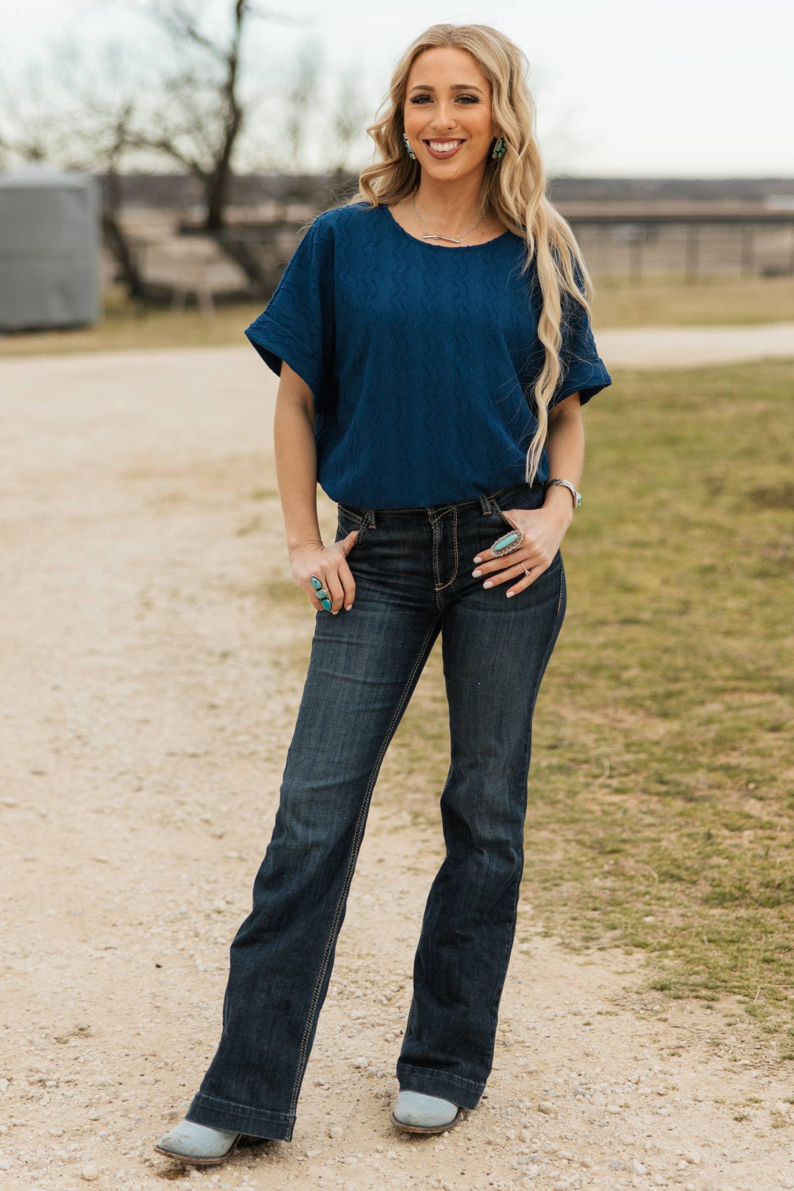 Textured Dolman Sleeve Top: HOT MAGENTA Product Image