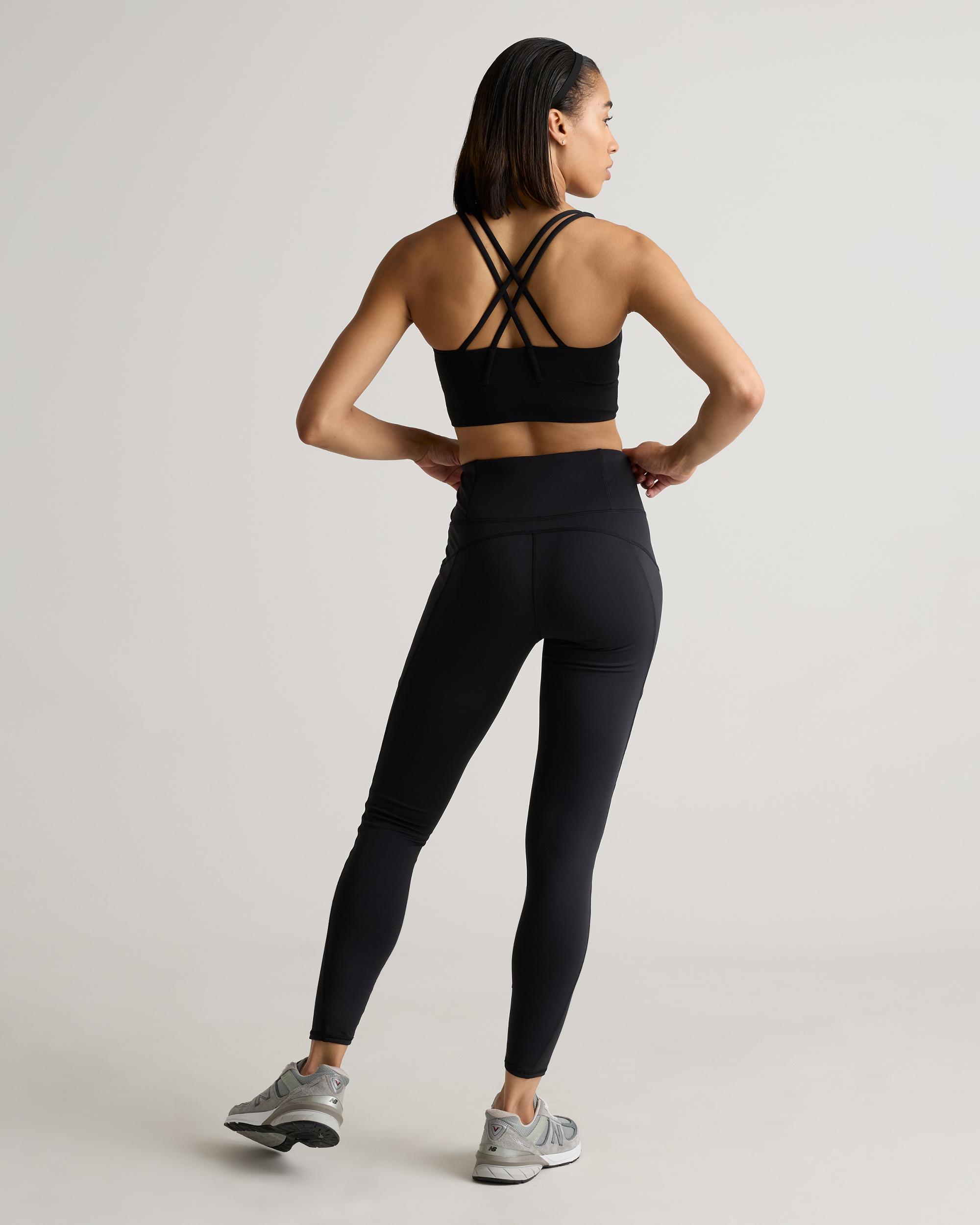 Quince | Women's Power-Up Long Line Strappy Sports Bra Nylon/Spandex Product Image