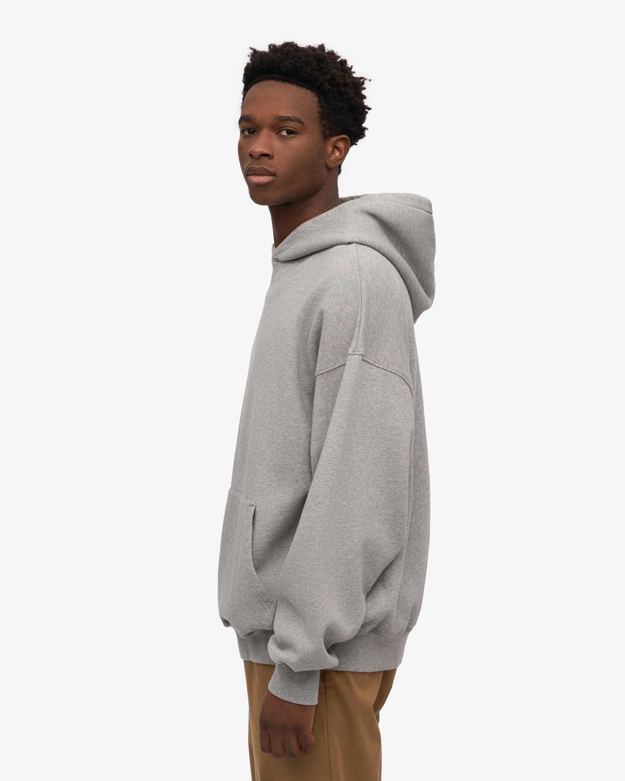 Organic Oversized Hood - Heather Grey Product Image