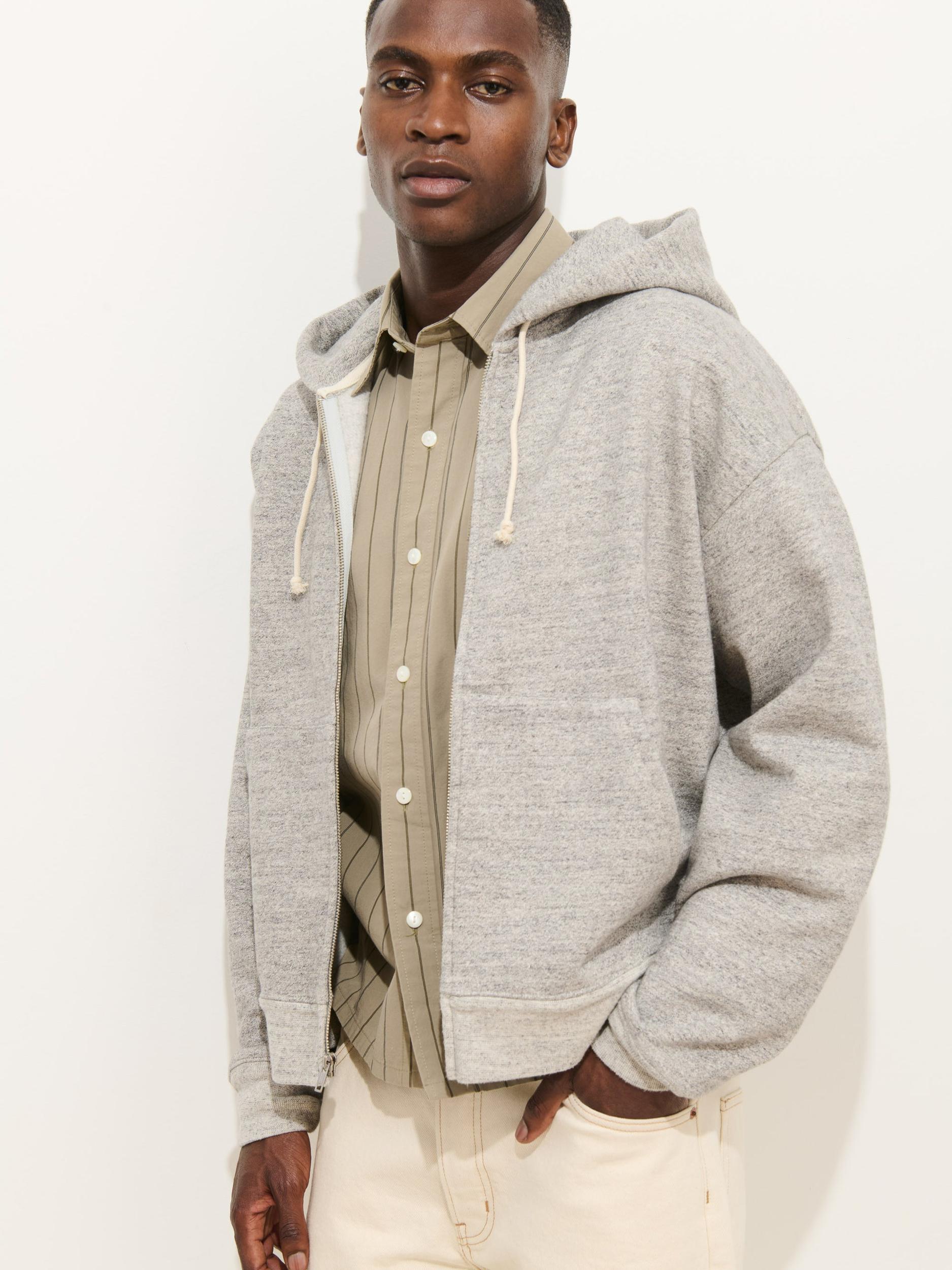 12th Street Zip Hoodie In Heather Fleece Product Image