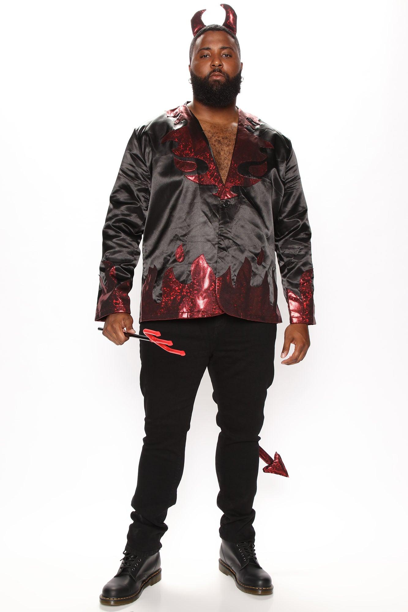 Handsome Devil 2 Piece Costume Set - Black/Red Product Image