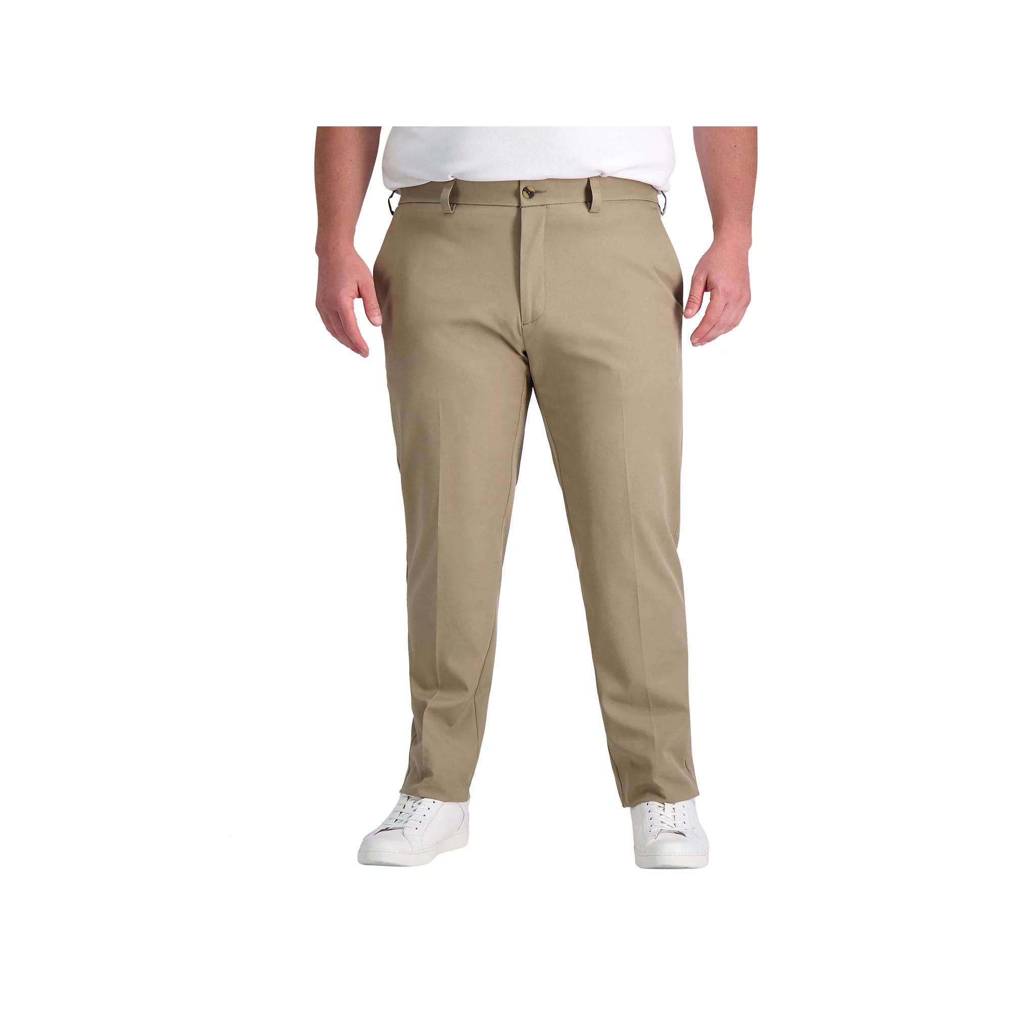 Big & Tall Haggar Cool Right Performance Flex Pants, Mens Med Green Product Image