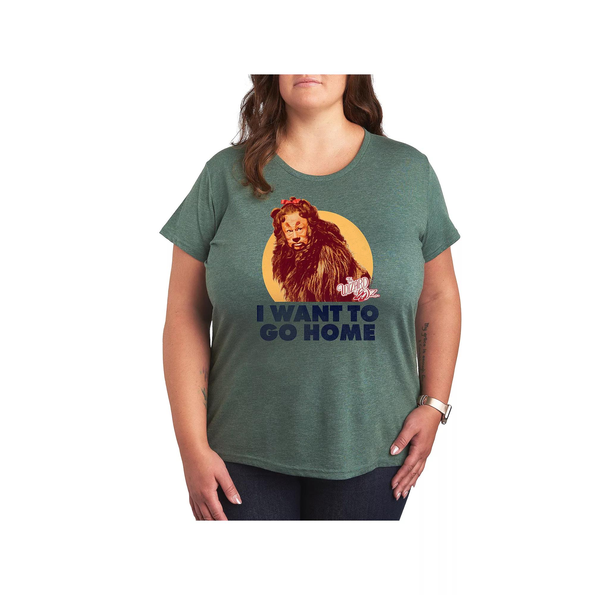 Plus The Wizard Of Oz Lion Home Graphic Tee, Women's,  Product Image