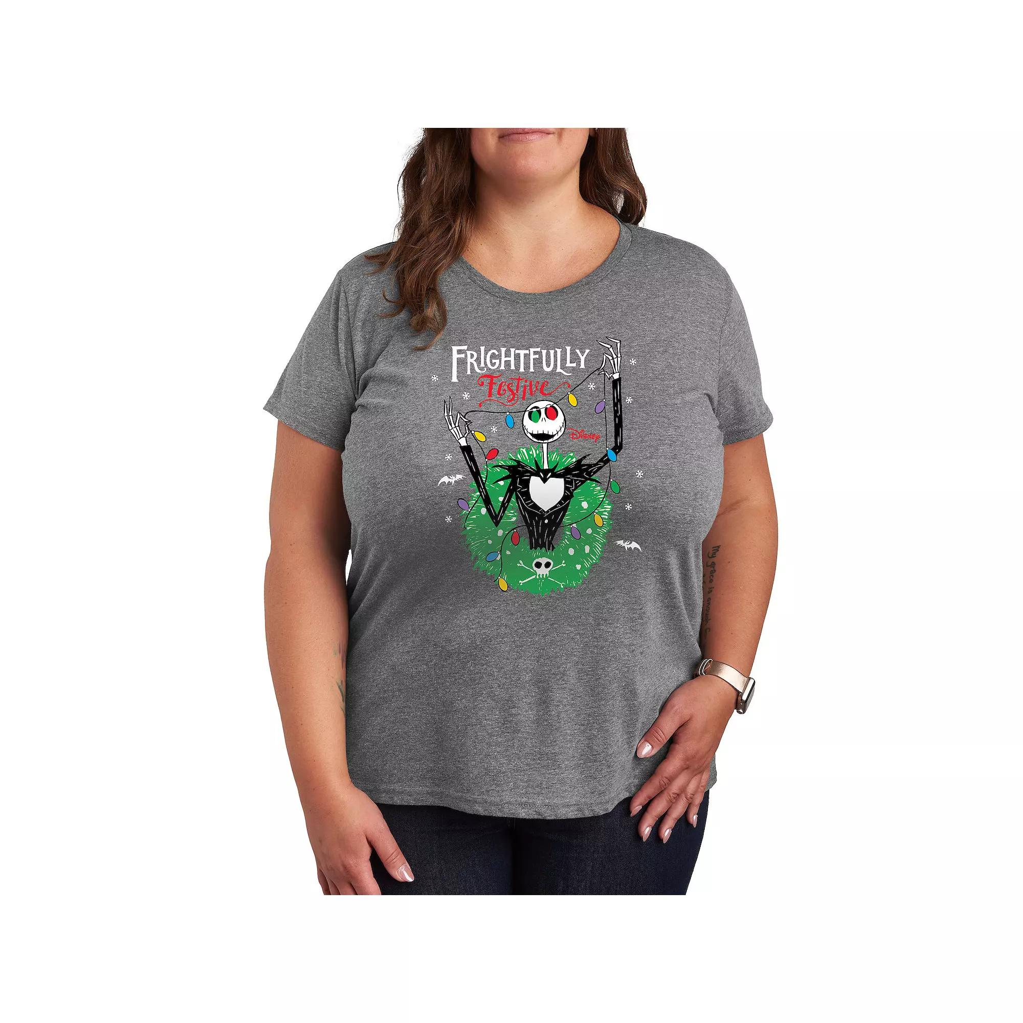 Disney's Nightmare Before Christmas Plus Festive Graphic Tee, Women's,  Product Image