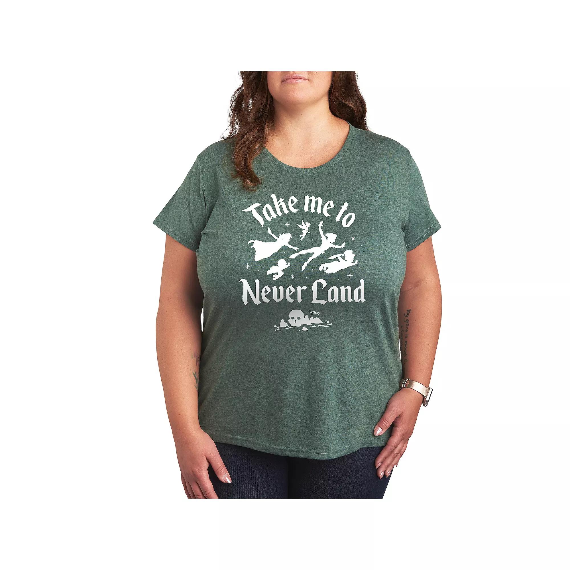 Disney's Peter Pan Plus Take Me To Never Land Graphic Tee, Women's,  Product Image