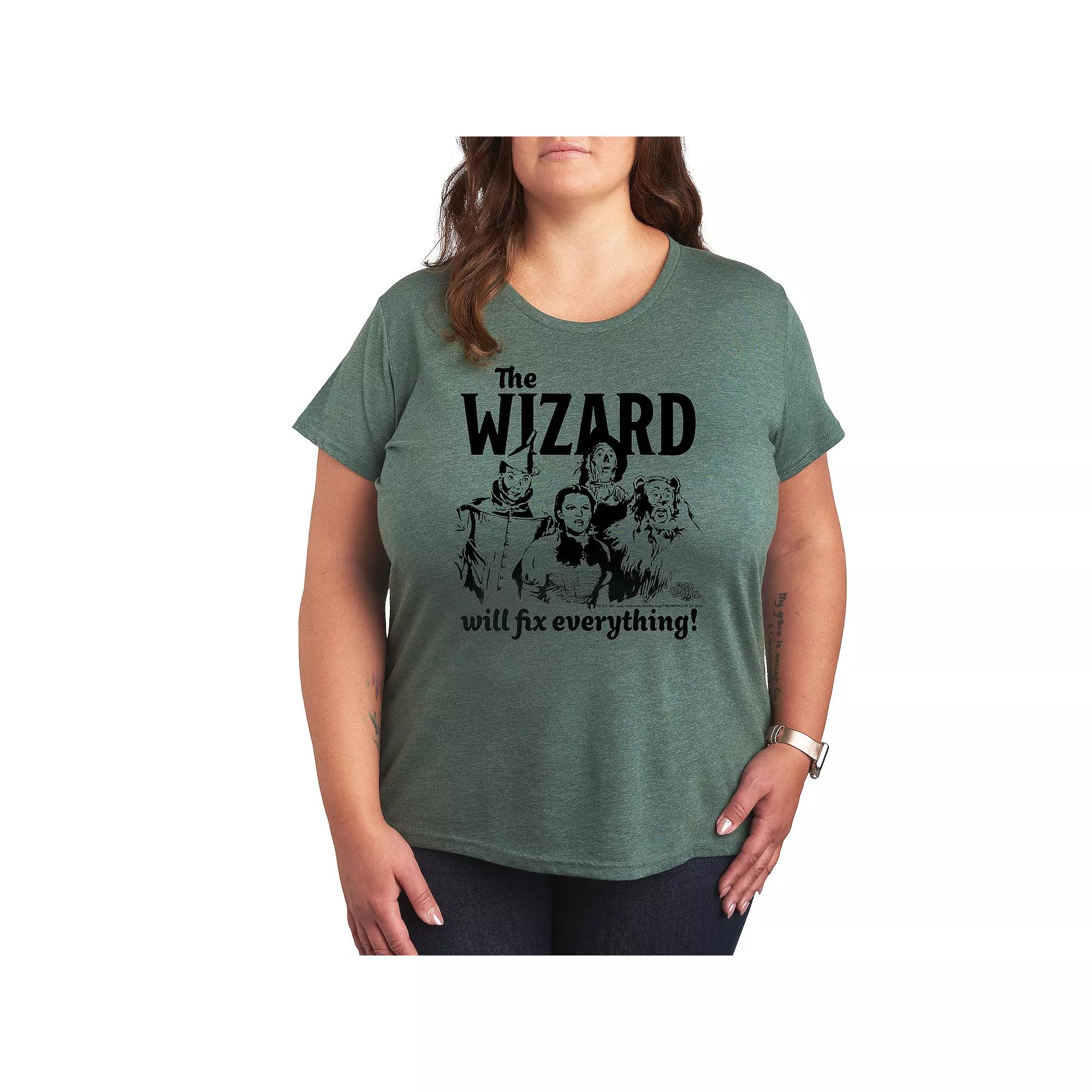Plus The Wizard Of Oz The Wizard Graphic Tee, Women's,  Product Image