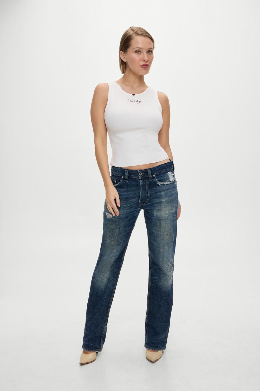 x BELLA HADID Reno Tank Top - Lone Star White Product Image