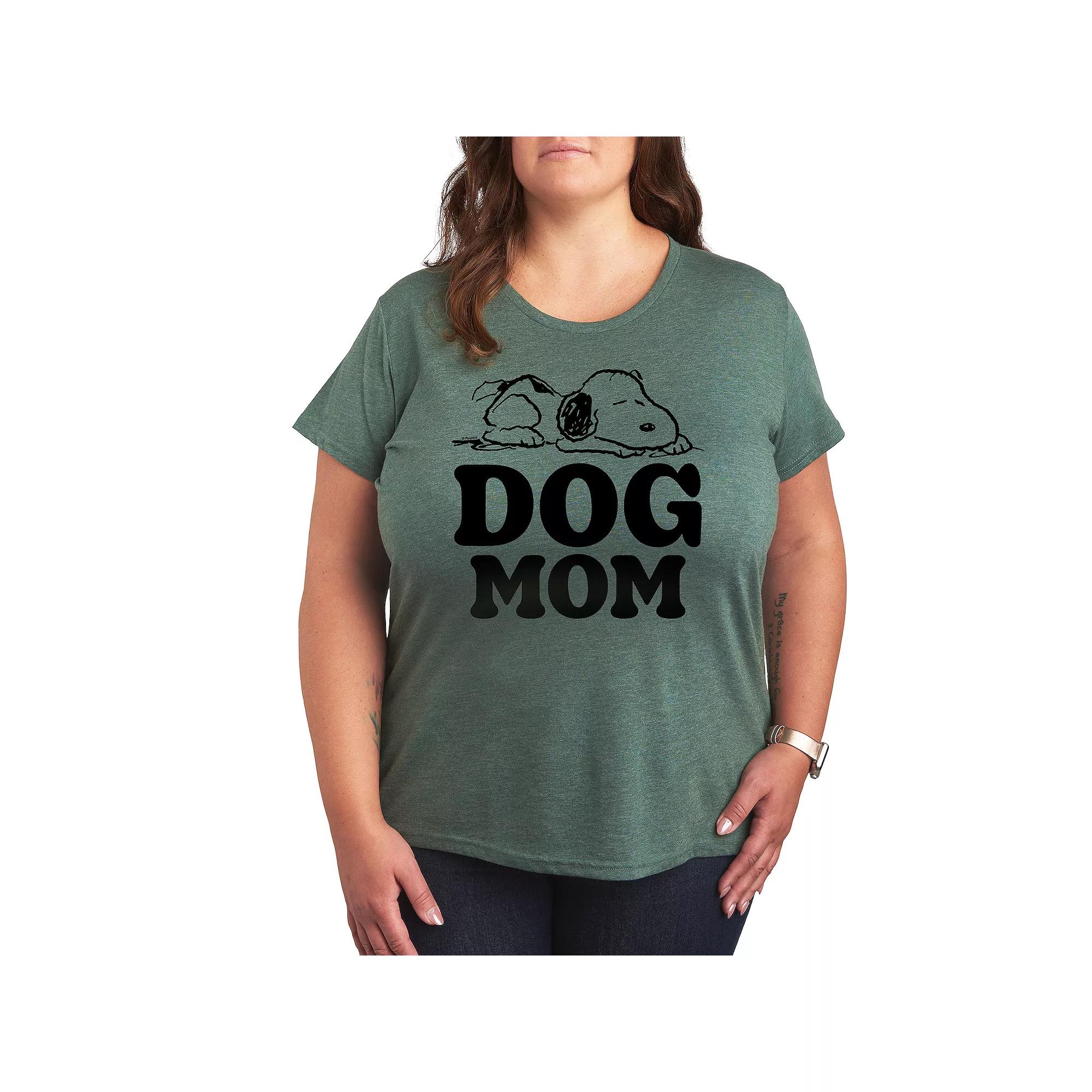 Plus Peanuts Snoopy Dog Mom Graphic Tee, Women's,  Product Image