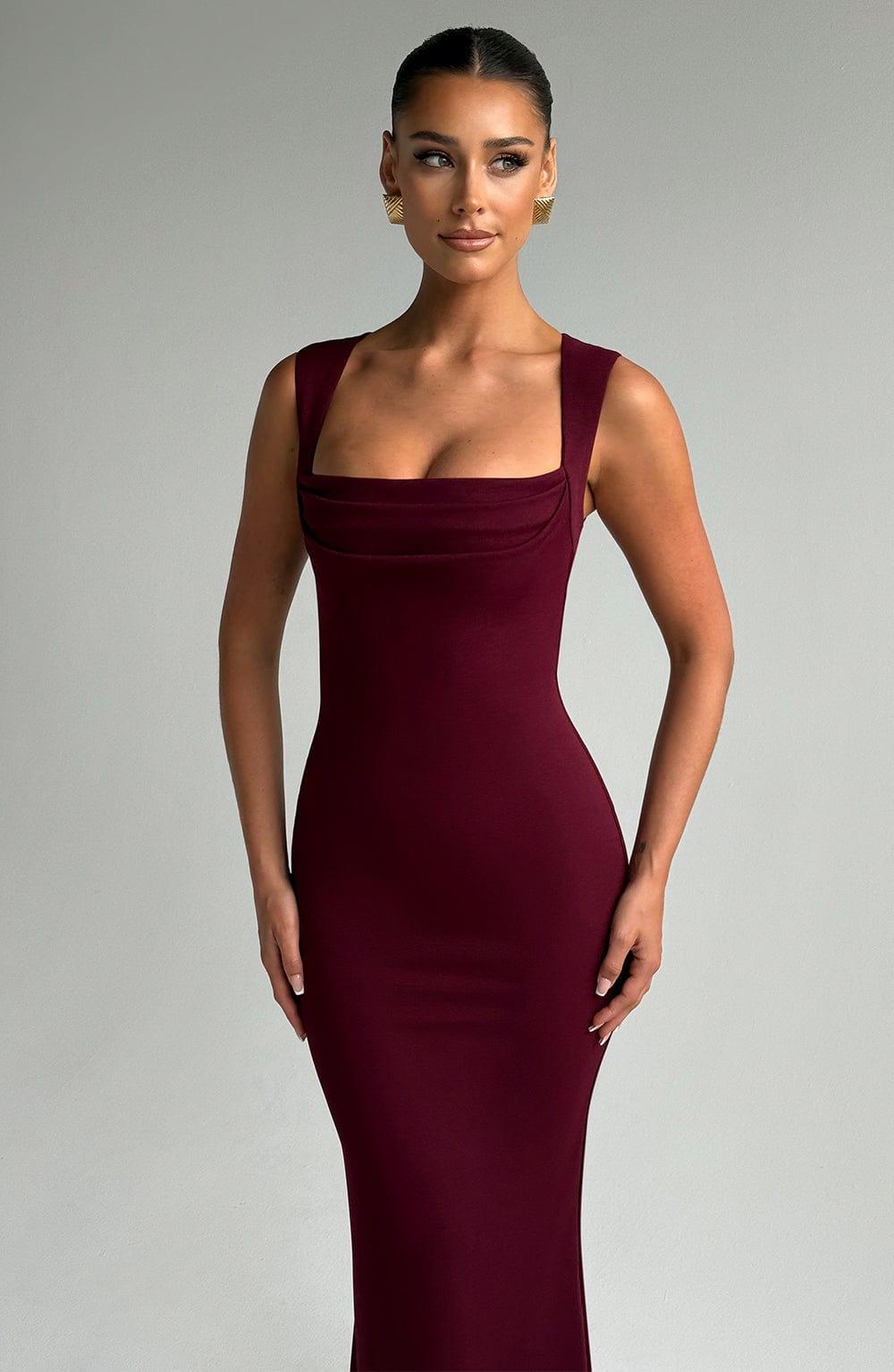 Helena Maxi Dress - Cherry Lacquer Product Image