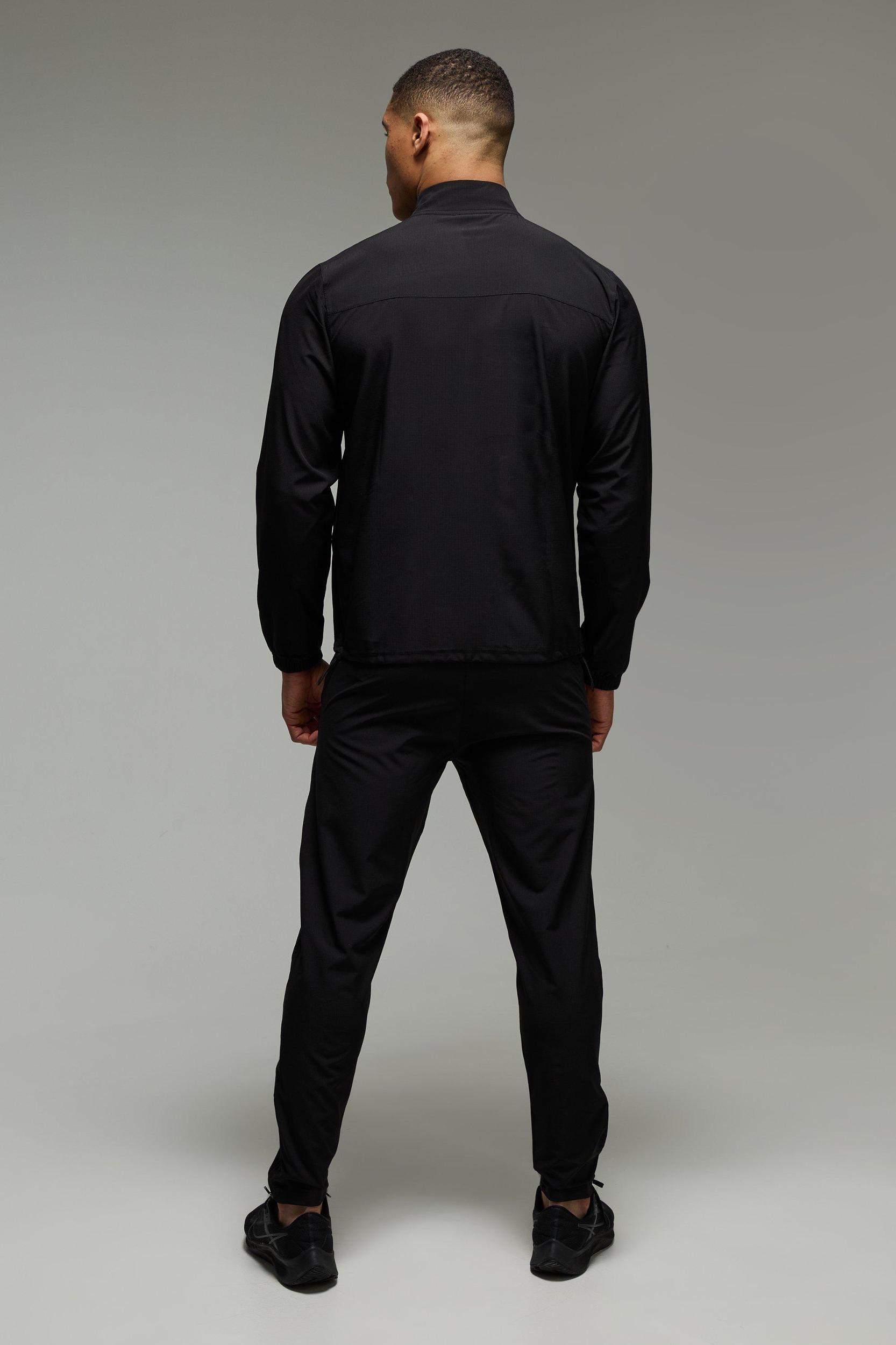 Training Dept Ripstop Funnel Neck Tracksuit | boohooMAN USA Product Image