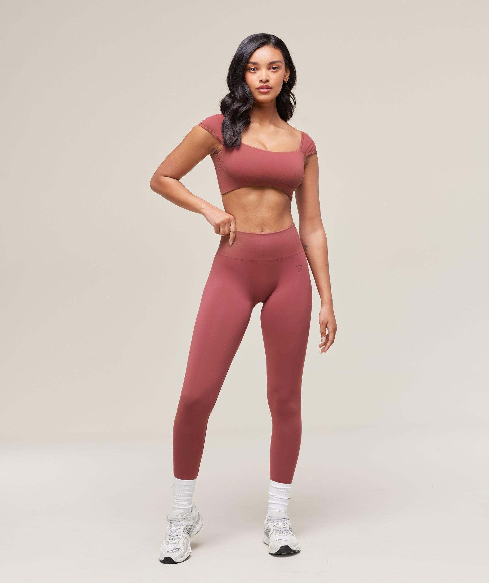 Gymshark Soft Sculpt Leggings - Washed Berry Pink Female Product Image