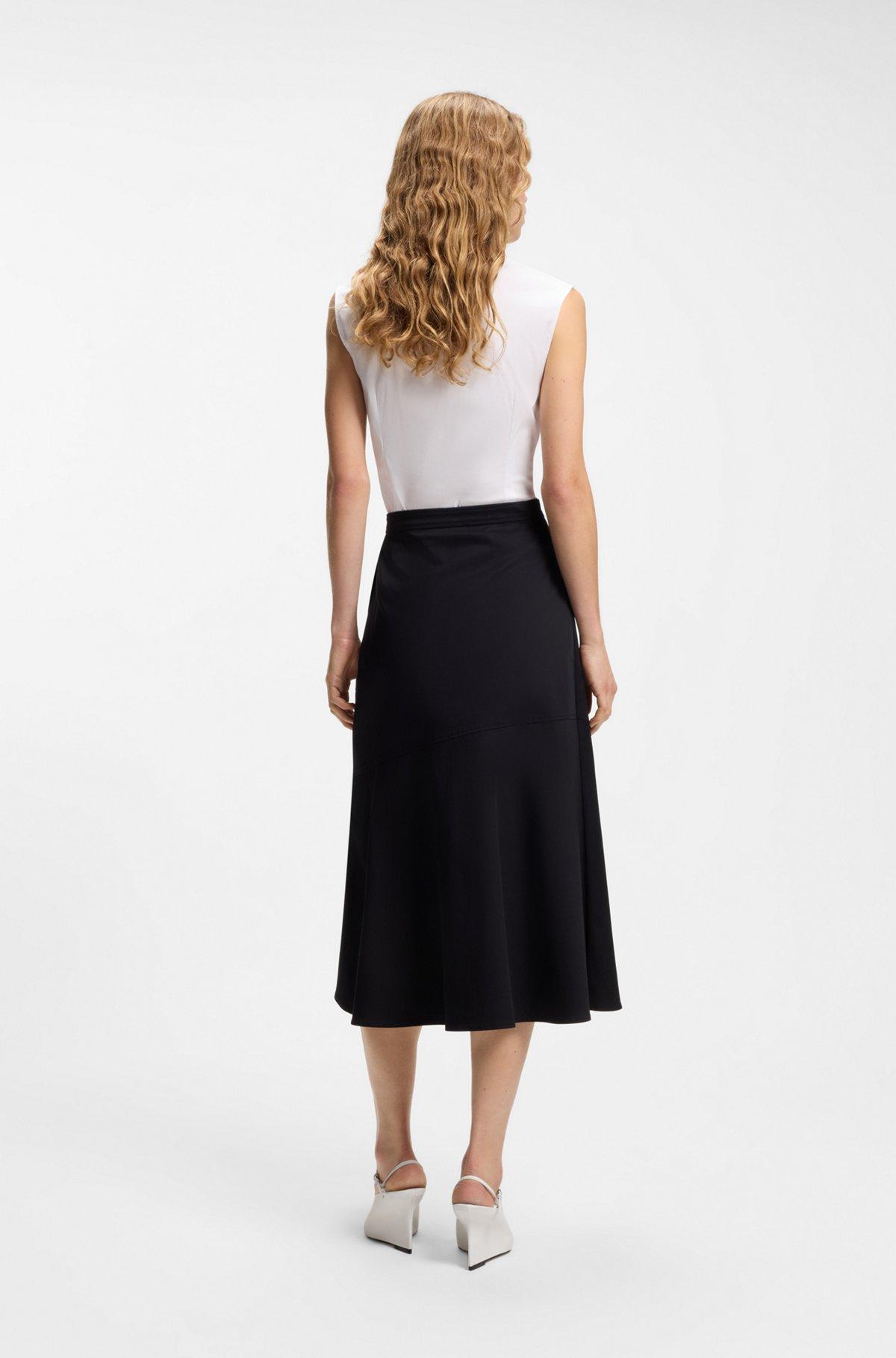 Sleeveless slim-fit blouse in a cotton blend Product Image