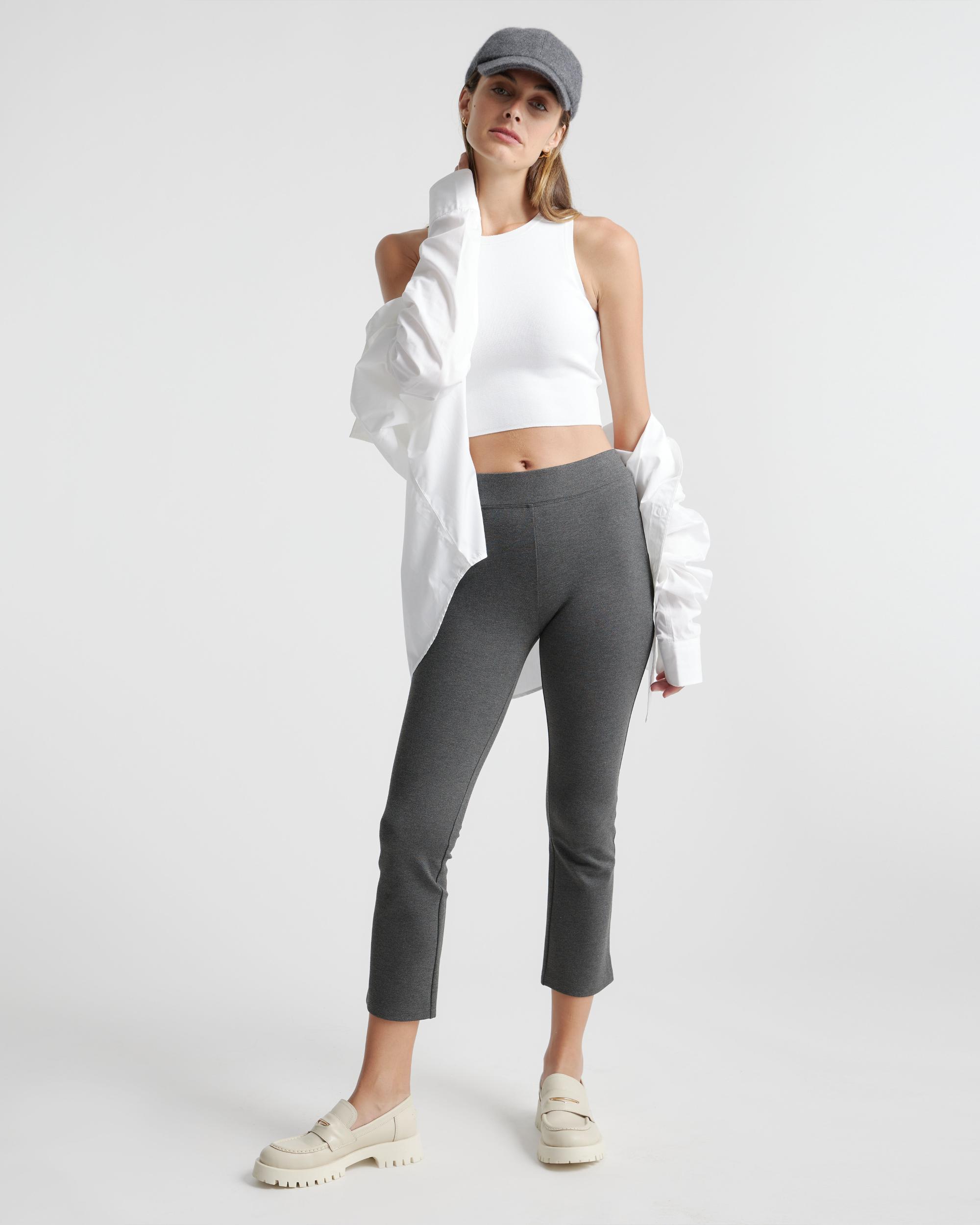 Quince | Women's Ultra-Stretch Ponte Kick Flare Pants Rayon Product Image