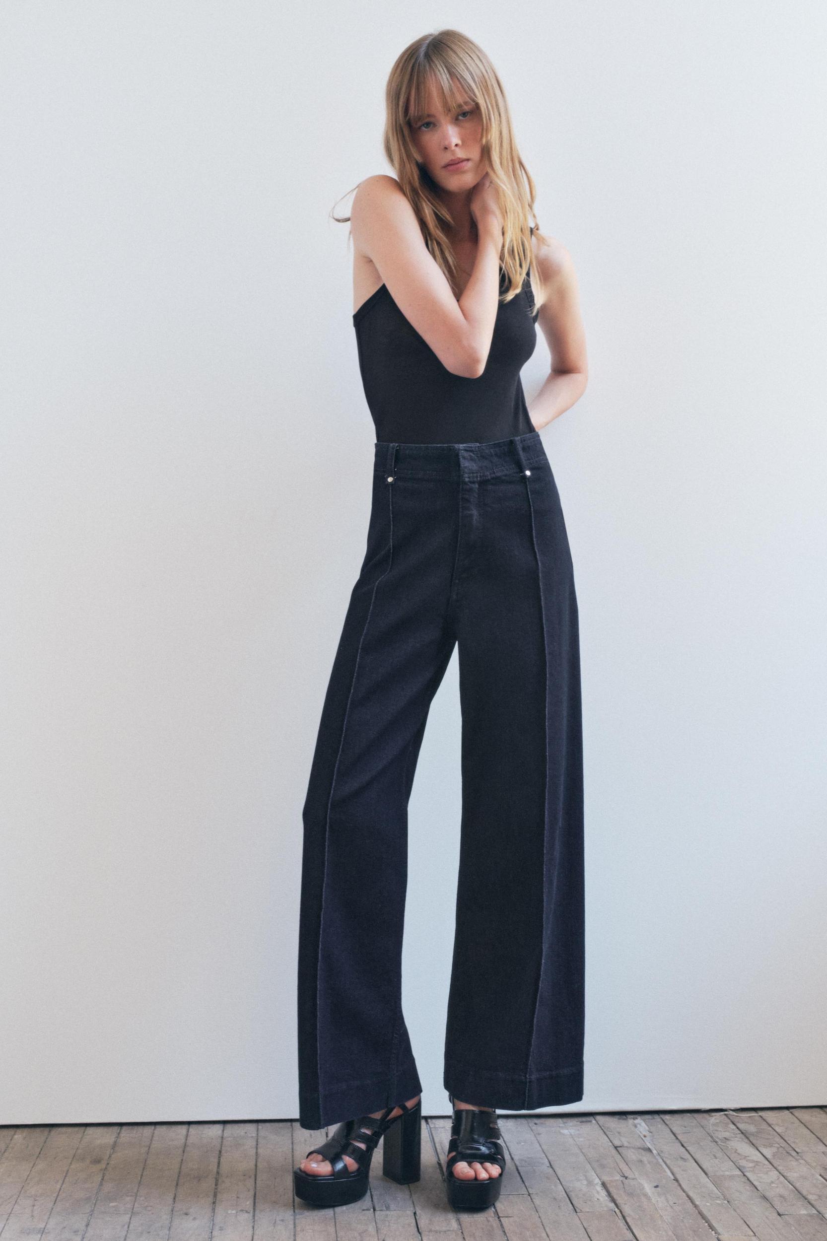 ZW COLLECTION HIGH WAIST WIDE LEG JEANS Product Image