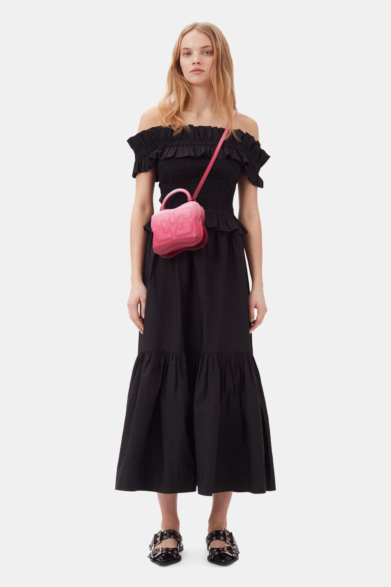 Cotton Poplin Off-Shoulder Smock Top Product Image