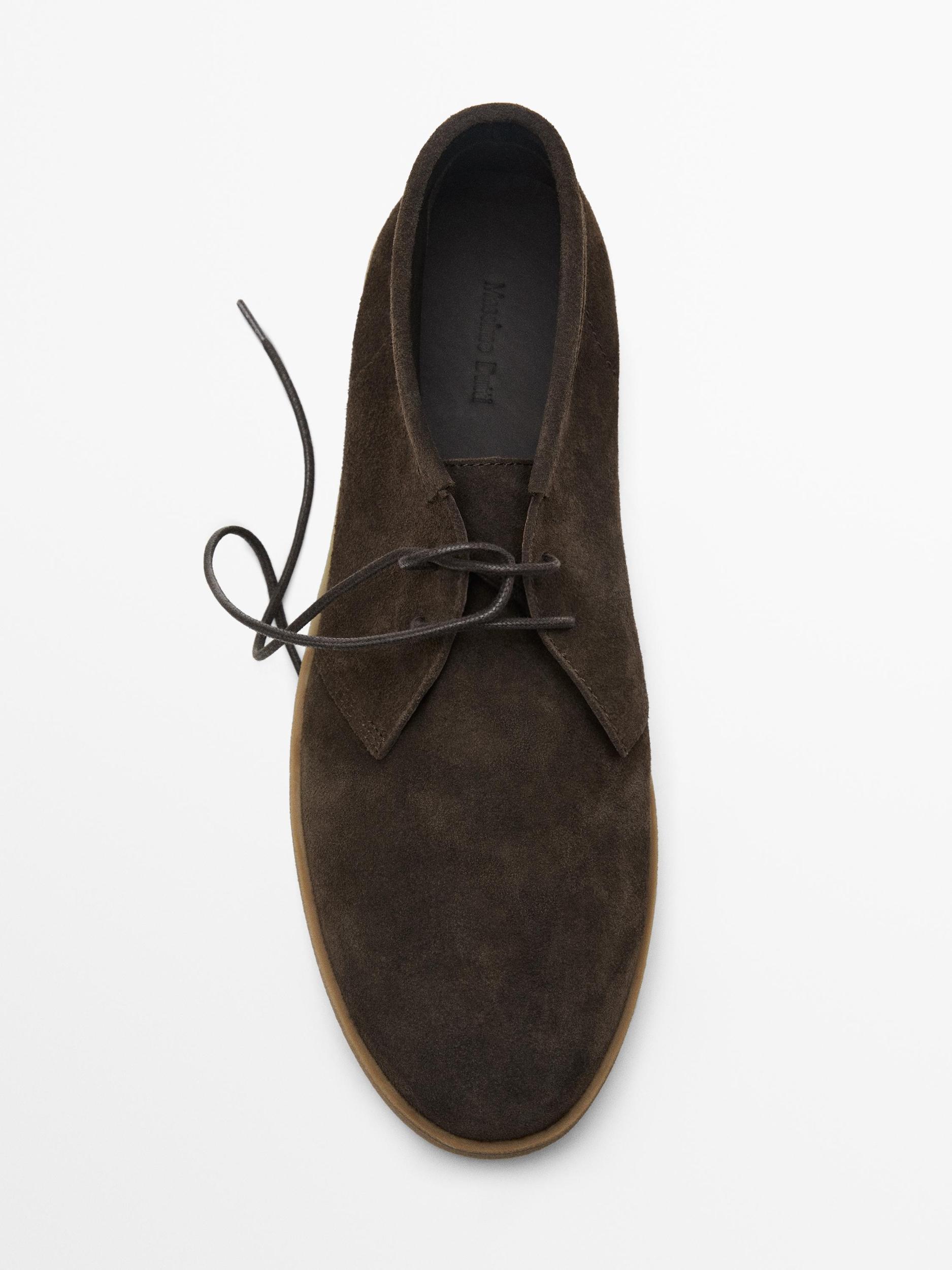 Soft split suede ankle boots Product Image