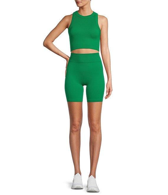 Antonio Melani Active Seamless Ribbed Biker Shorts Product Image