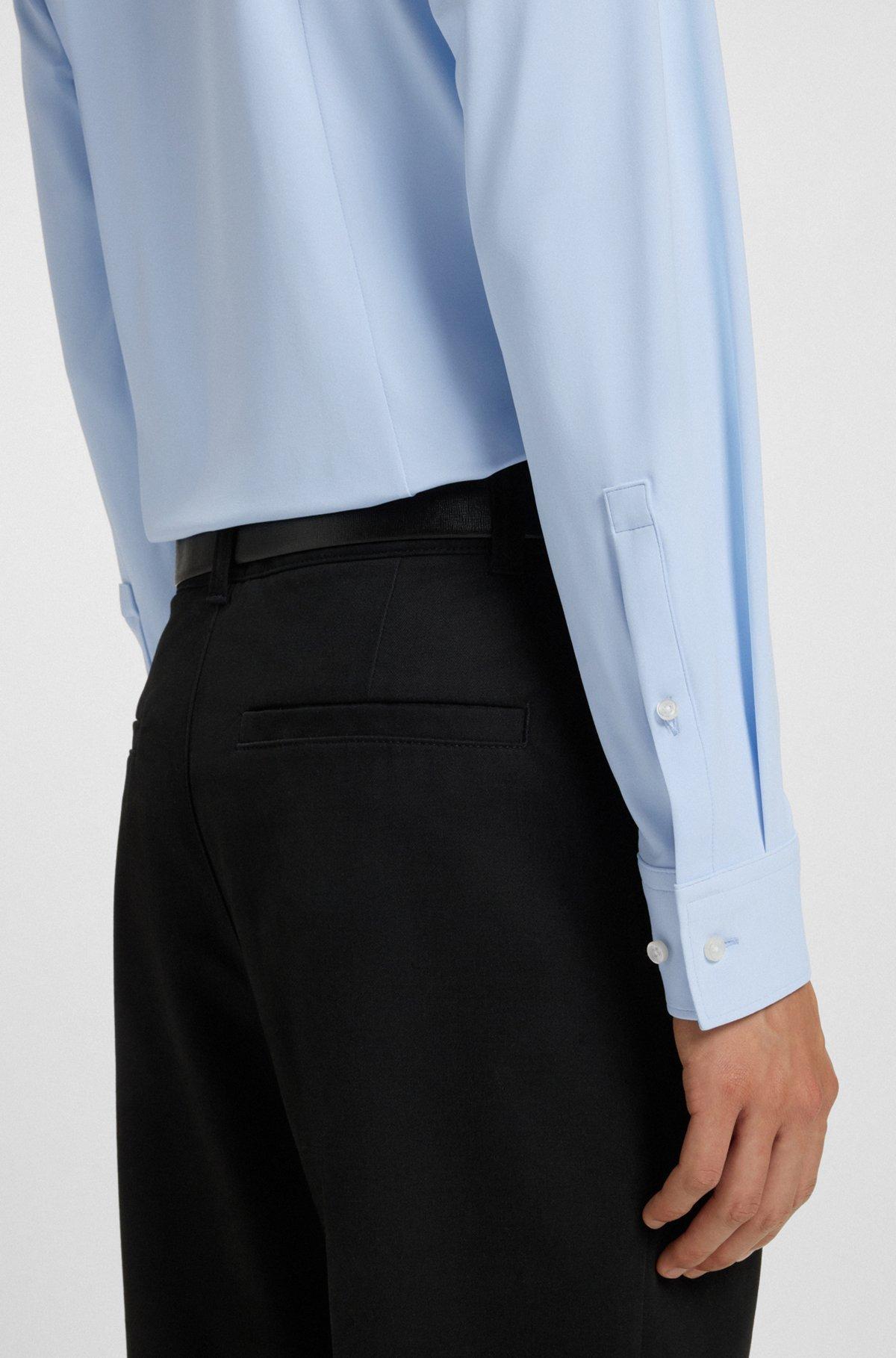 Slim-fit shirt in performance-stretch jersey Product Image