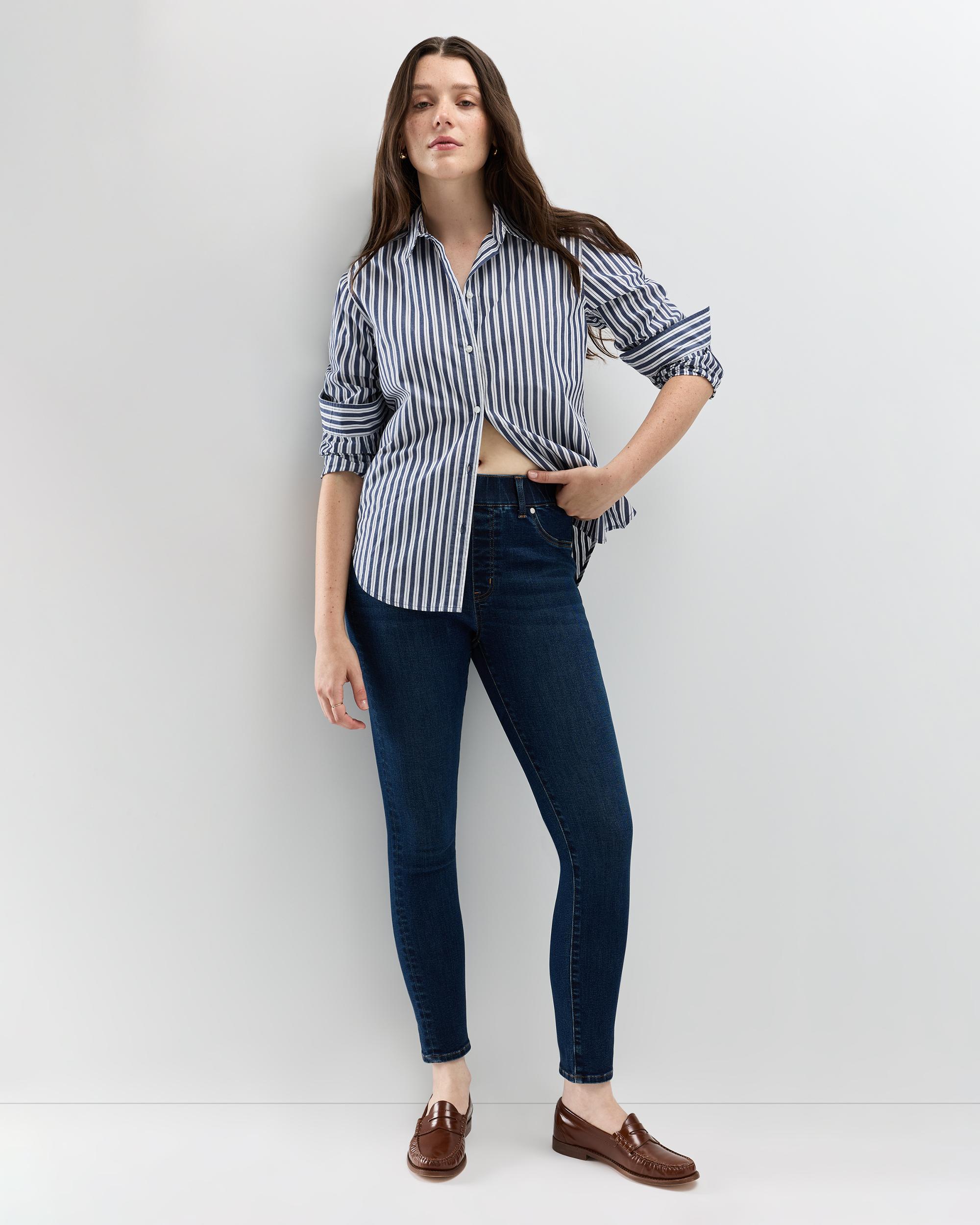 Quince | Women's Nina Stretch Pull-On Skinny Jeans Size XL, Cotton Product Image