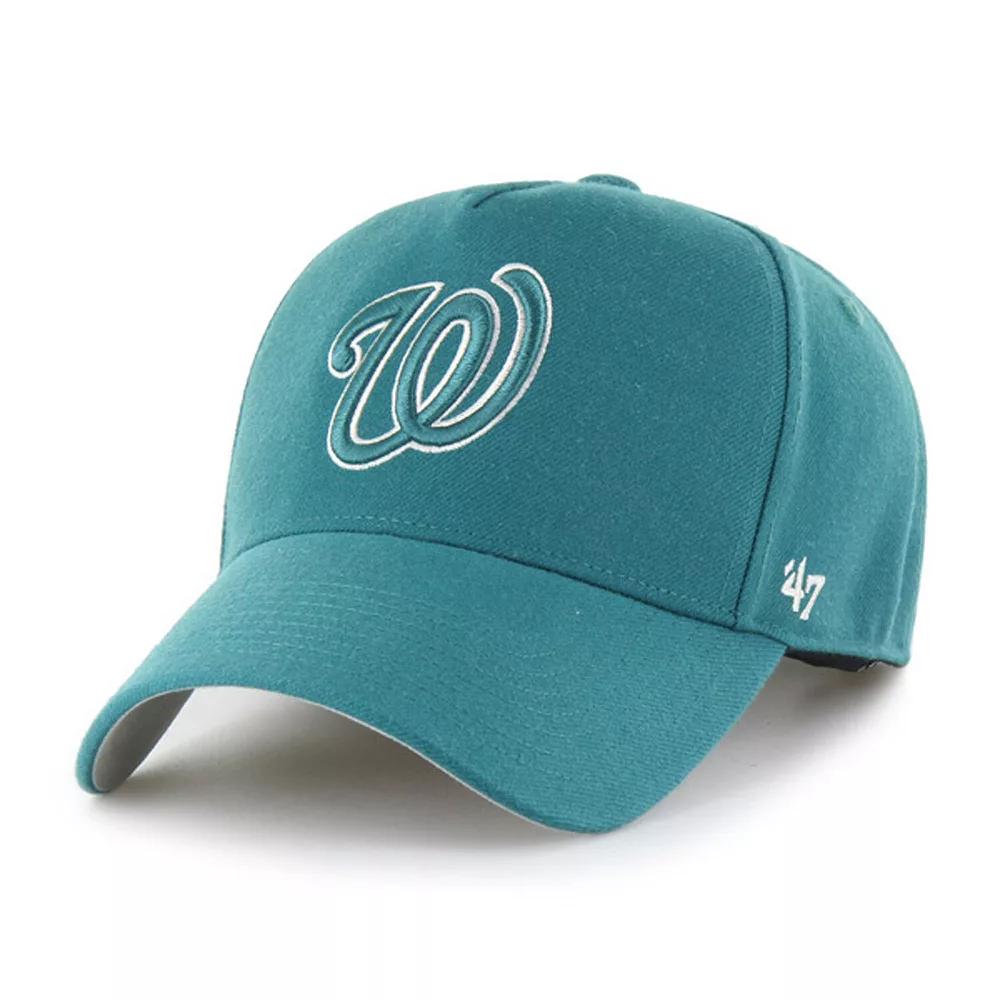Men's '47  Teal Washington Nationals Ballpark Offside Adjustable Hat, Blue Product Image