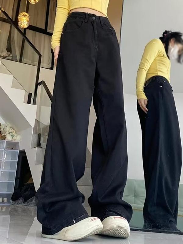 Vintage Embroidery Boyfriend Jeans Product Image