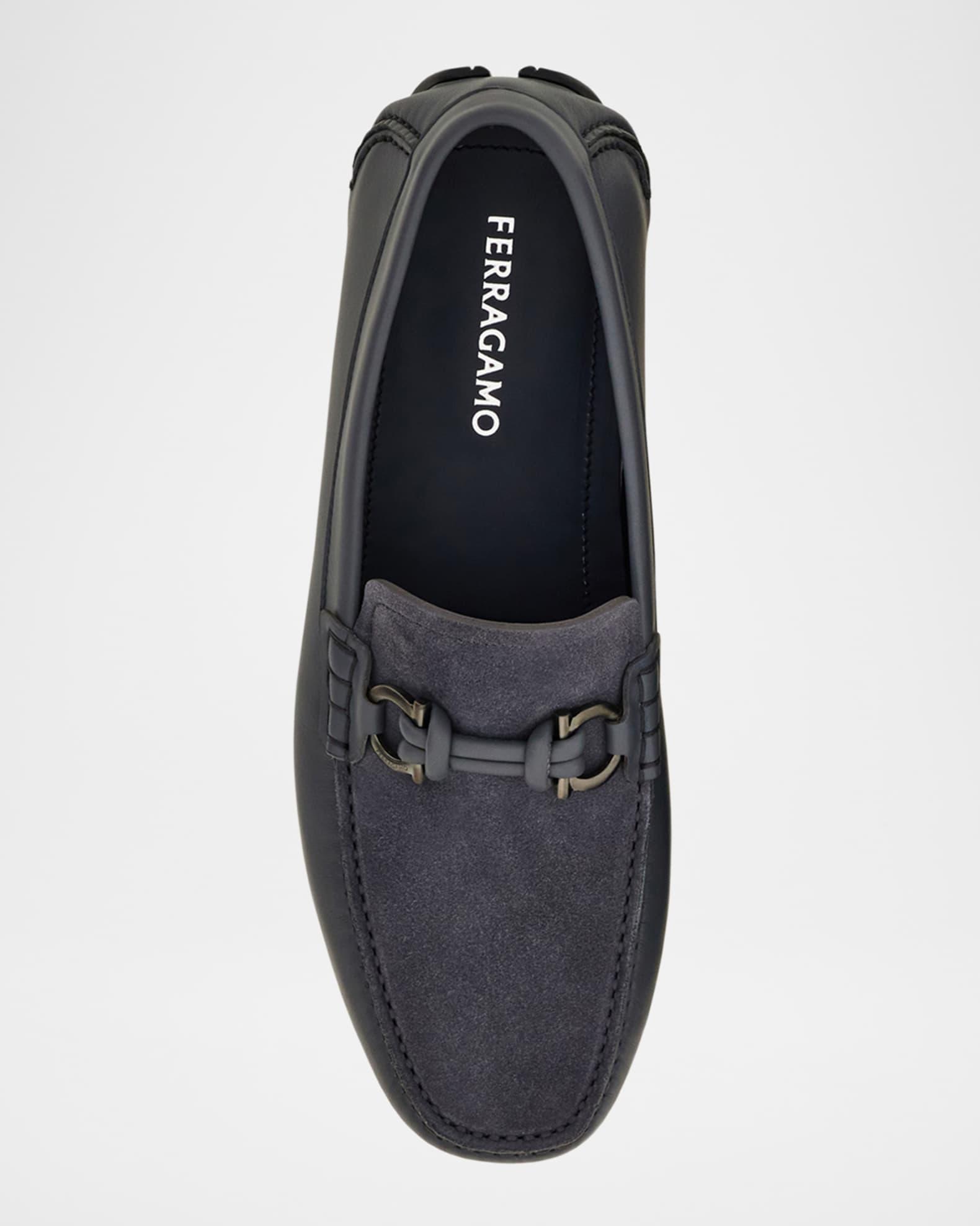 Men's Almeria Gancini-Bit Leather and Suede Drivers Product Image