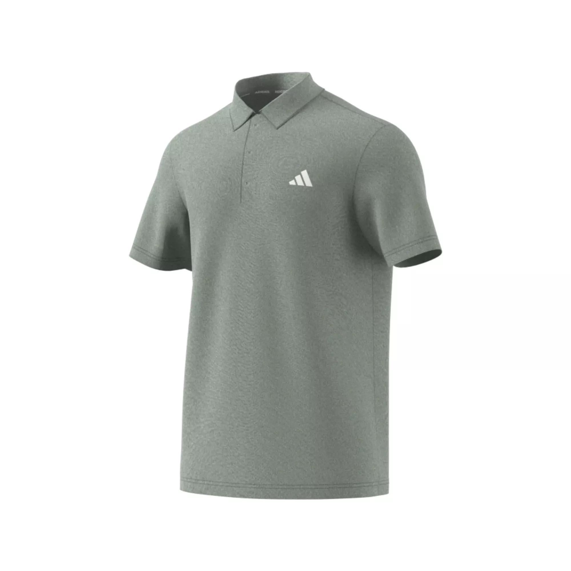 Men's adidas Core Heather Polo, Size: XXL, Silver Green Product Image