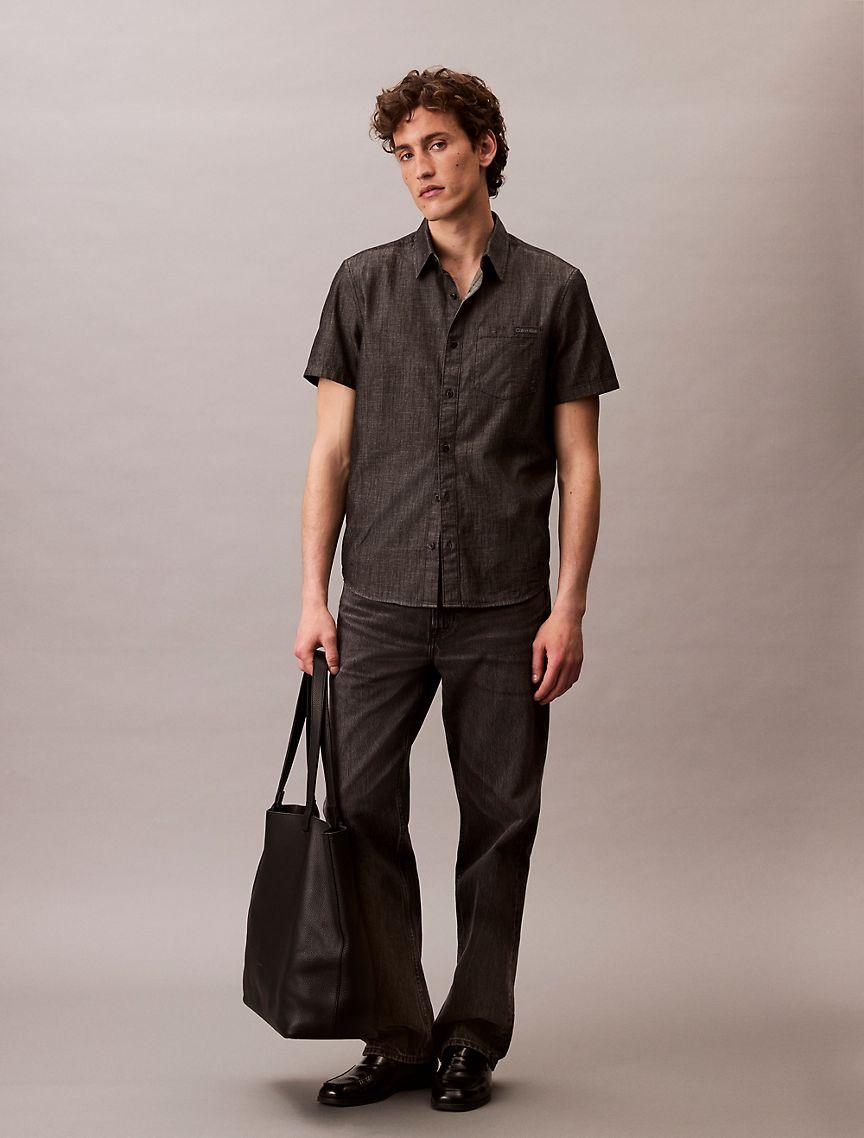 Chambray Short Sleeve Classic Shirt Product Image