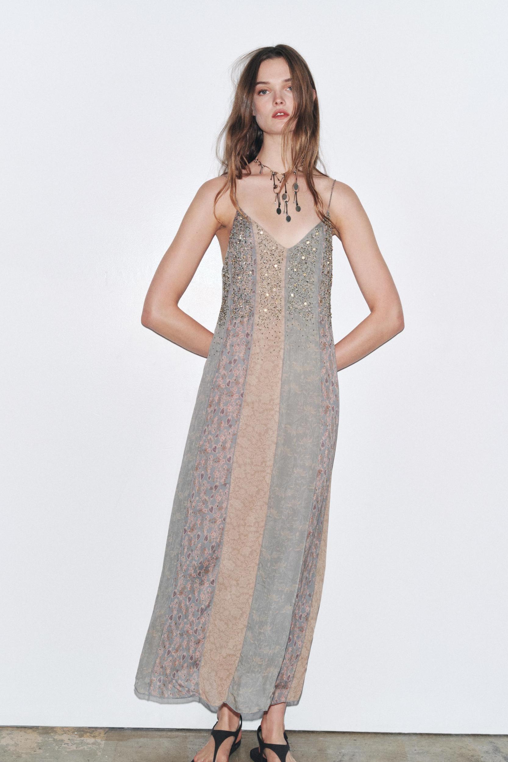 ZW COLLECTION BEADED SLIP DRESS Product Image